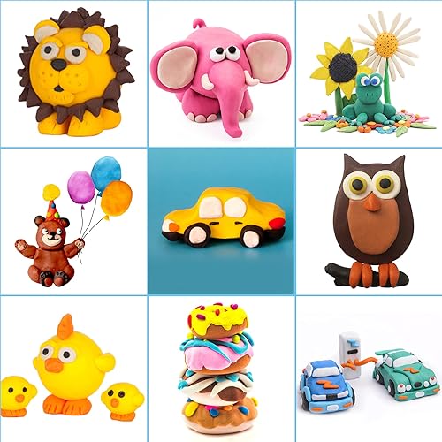 Miniatura 37 de Kits de arcilla polimérica de 50 colores, arcilla de modelado de Navidad para niños, molde de bricolaje, horno, arcilla con caja de almacenamiento