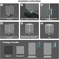 Vista 5 de Choowin Vitrina de acrílico para casco de Lego Star Wars para casco de Lego Capitán Rex, vitrinas de acrílico transparente grueso