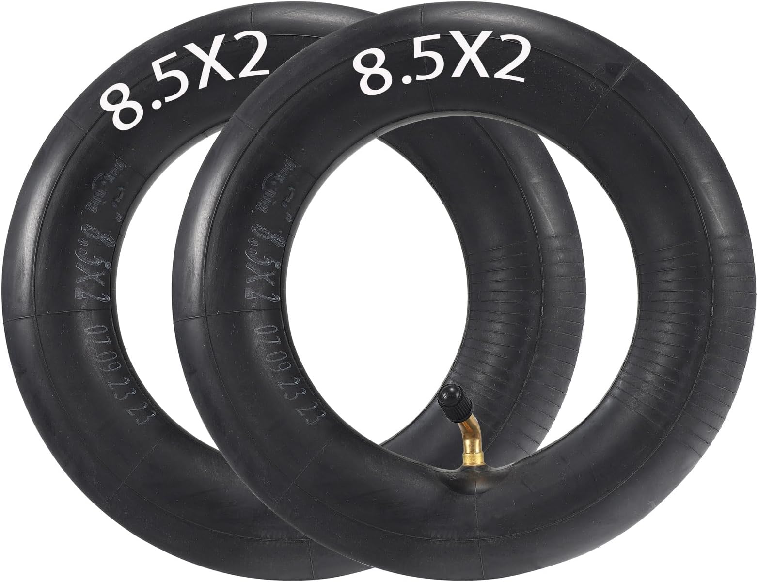 2-pack 8.5x2 inner tube,8 1/2x2 inner tube Bent Valve Replacement for Gotrax Electric scooter Compatible with okai/Gotrax GXL V2 Thicker Inflatable Scooter Replacement Wheels