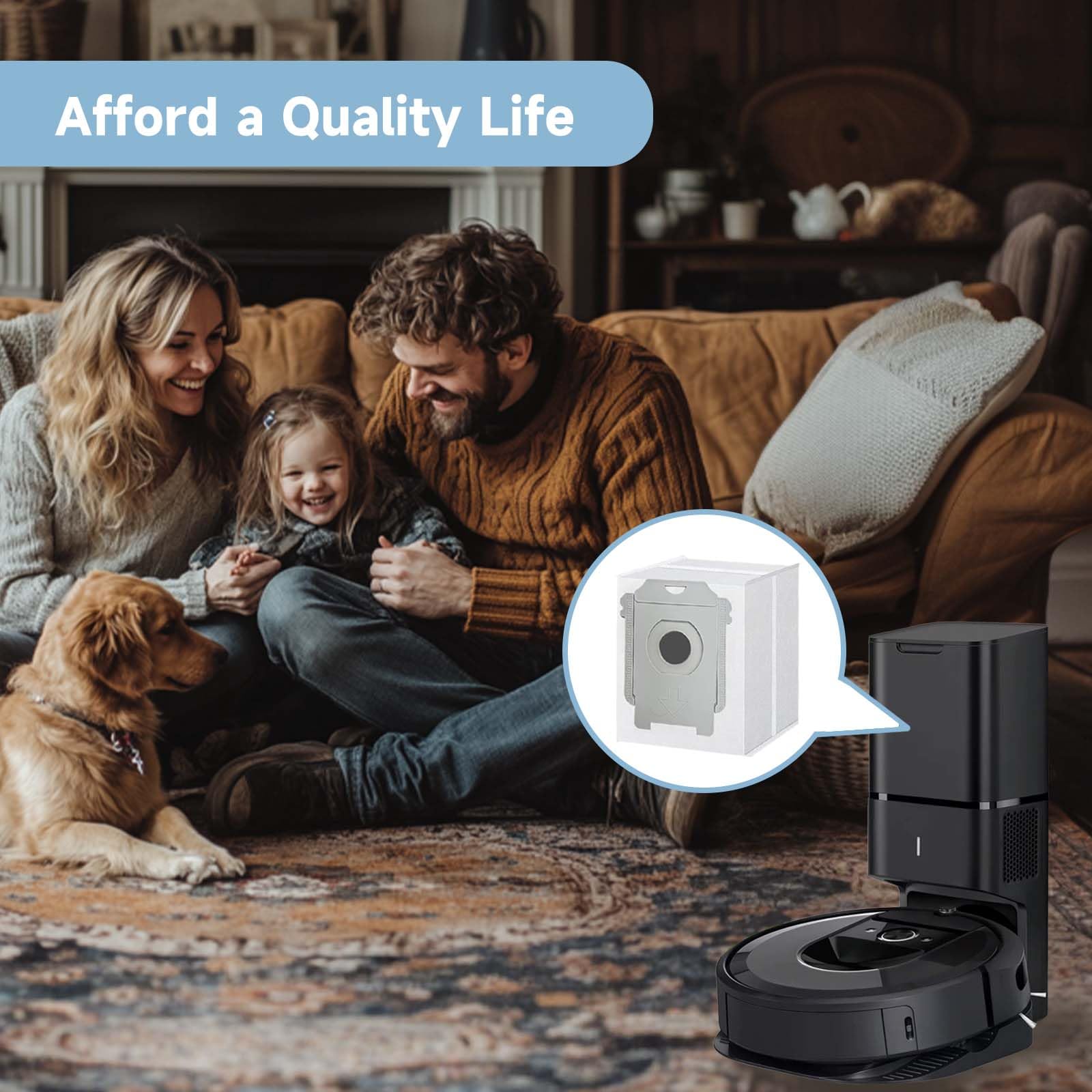 Sacchetti WKZO Compatibili Con Roomba I7, I3, J7 E Tanti Altri: 6 Pezzi Per Clean Base - 5
