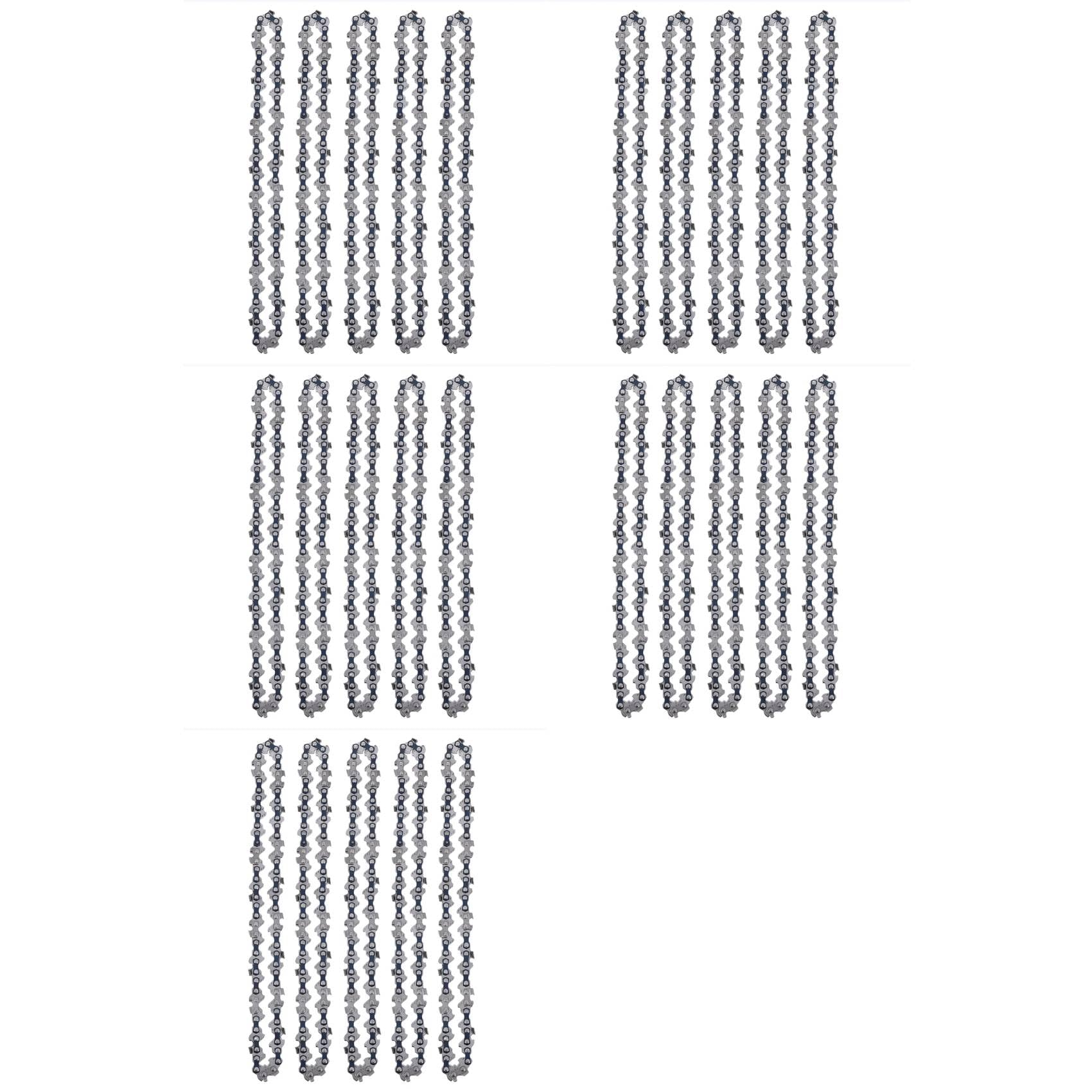25 Pezzi Mini Motosega Catena per 6 Pollici Motosega Guida Catena Catena di Ricambio per Portatile Catena