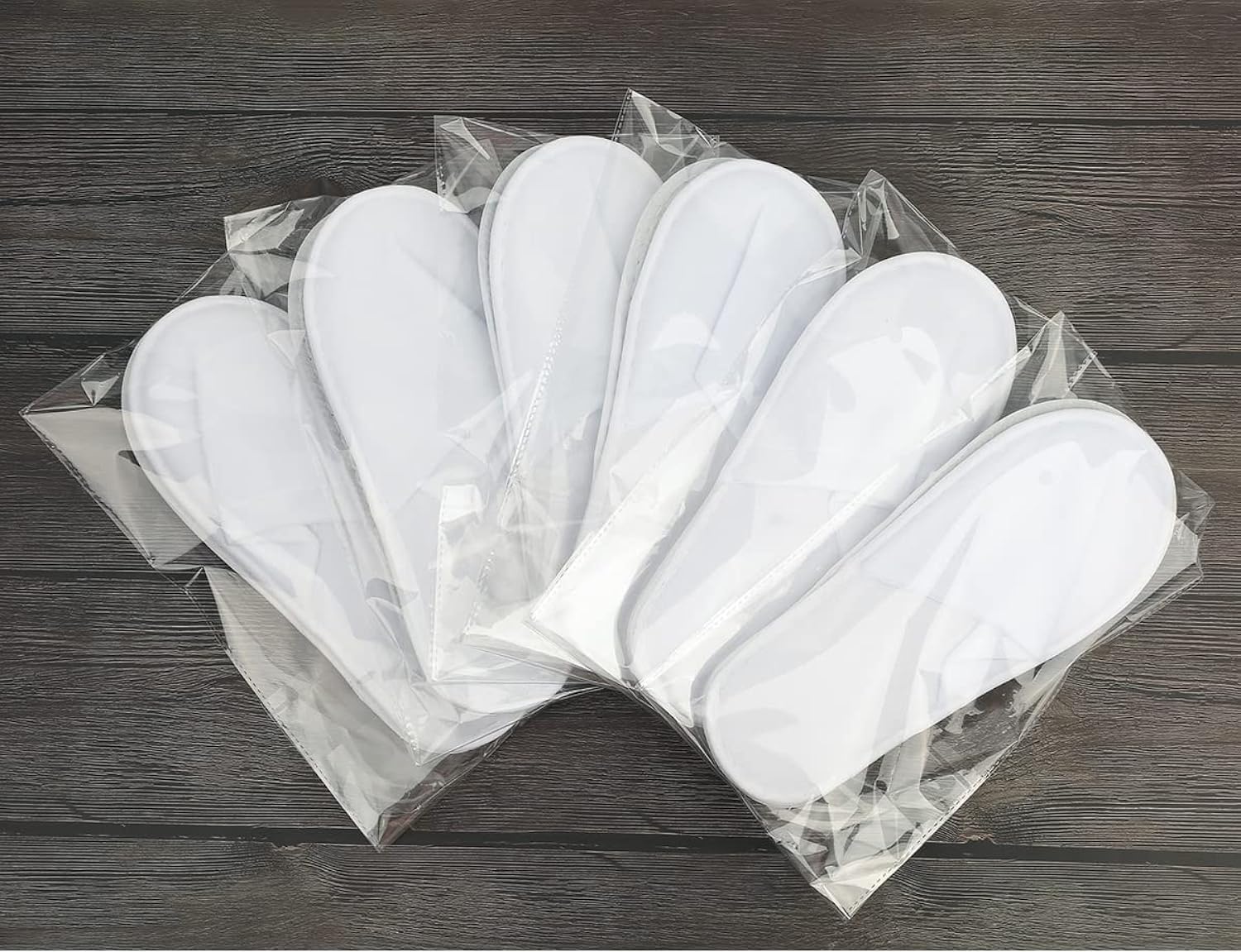 C&G INDIA 25 Pairs White Disposable Slippers, Cotton Closed Toe Spa Slippers for Women and Men, Breathable Non-Slip Slippers for Hotel, Guests, Travel - Image 6 thumbnail