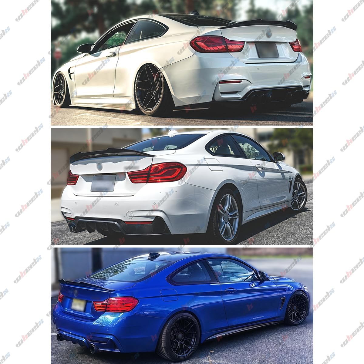 Real Carbon Fiber Rear Spoiler Compatible with 2013-2020 BMW 4-Series F32 Coupe, PSM Style High Kick Duckbill Fits for 420i 428i 430i 435i 440i, Trunk Tail Deck Lid Wing Lip Man Gift