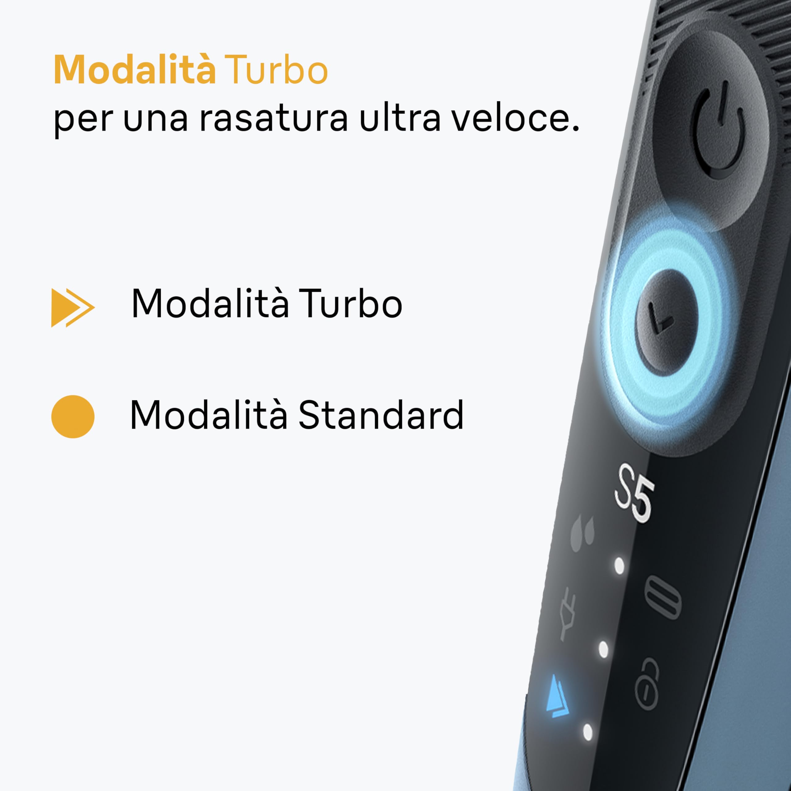 Braun Serie 5 Rasoio Elettrico Barba, 2 Accessori, 52-A1820cce, Azzurro