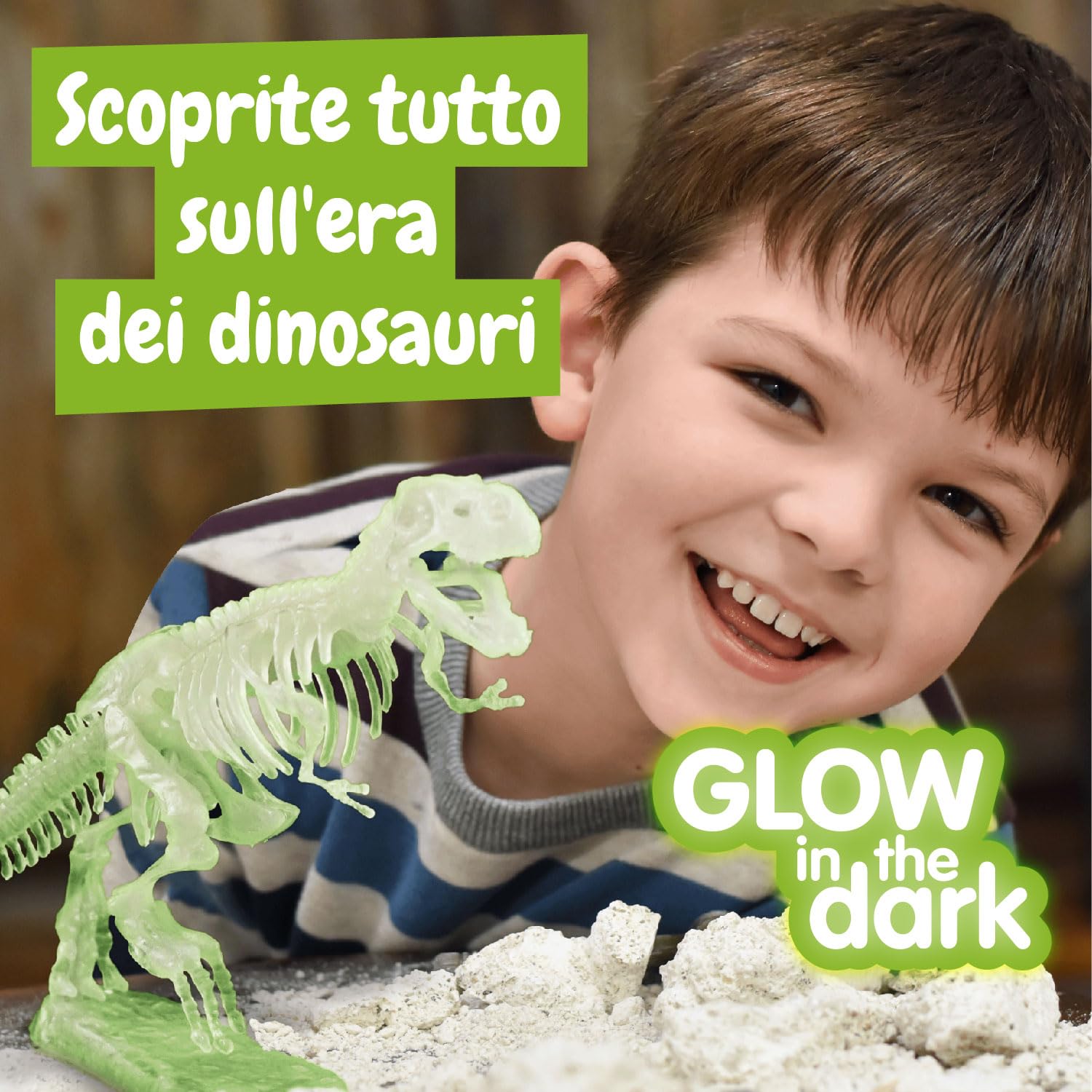 Science4you Kit Dinosauri T-Rex - Fossili da Scavare Che Si Illumina al Buio, Gioco di Dinosauro per Bambini +6, Dinosauro Giocattolo da Construire, Giochi, Regalo per Bambino y Bambina 6+ Anni