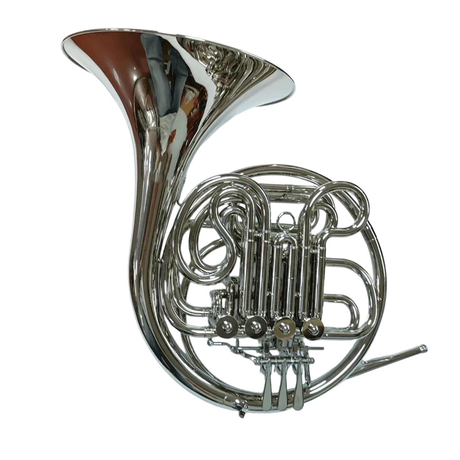 Klassisches Waldhorn Vernickeltes Doppel-Waldhorn Mit 4 Klappen