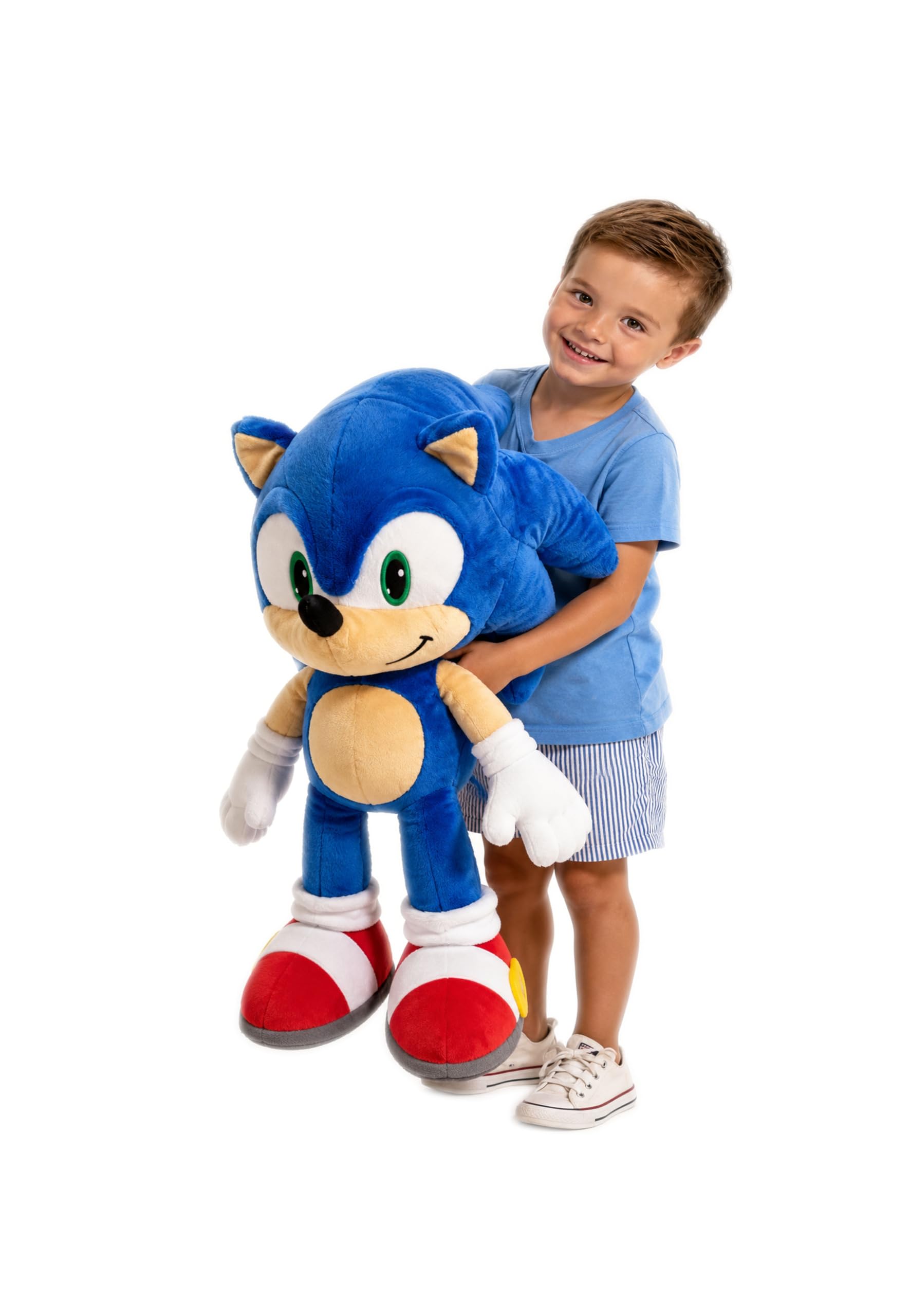 Sonic el Erizo Sonic Figura de Peluche Original Licencia 80 cm/ 31,4" (Peluche de Sonic 80 cm)