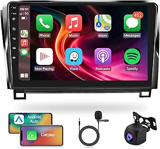2G 32G Android Car Radio for Toyota Tundra 2007-2013 for Toyota Sequoia 2008-2019 with Apple Carplay GPS Navigation, 10.1 inch Touch Screen Car Stereo Bluetooth WiFi FM AUX USB + Backup Camera
