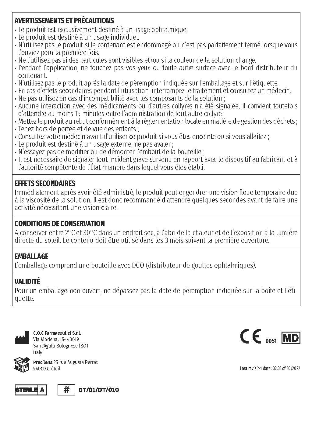 AQUADROP 2+ 30 Doses de 0.5ml Gouttes de Confort pour Yeux