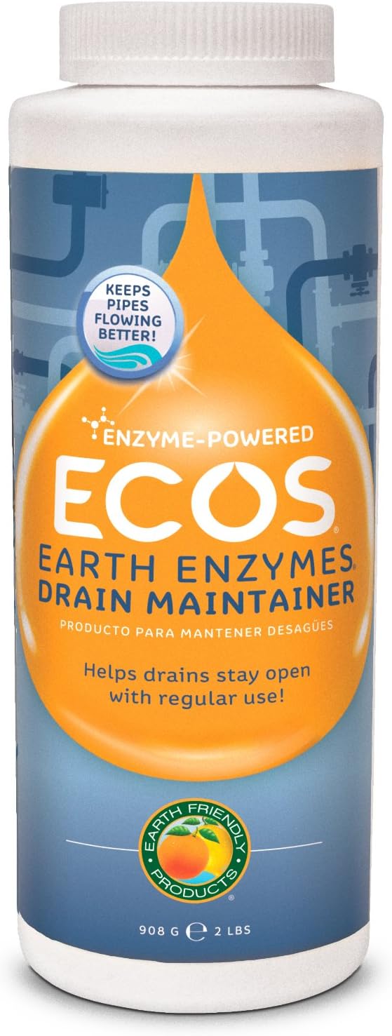 ECOS Earth Friendly Products Earth Enzymes Drain Maintainer, 2lbs Health & Household