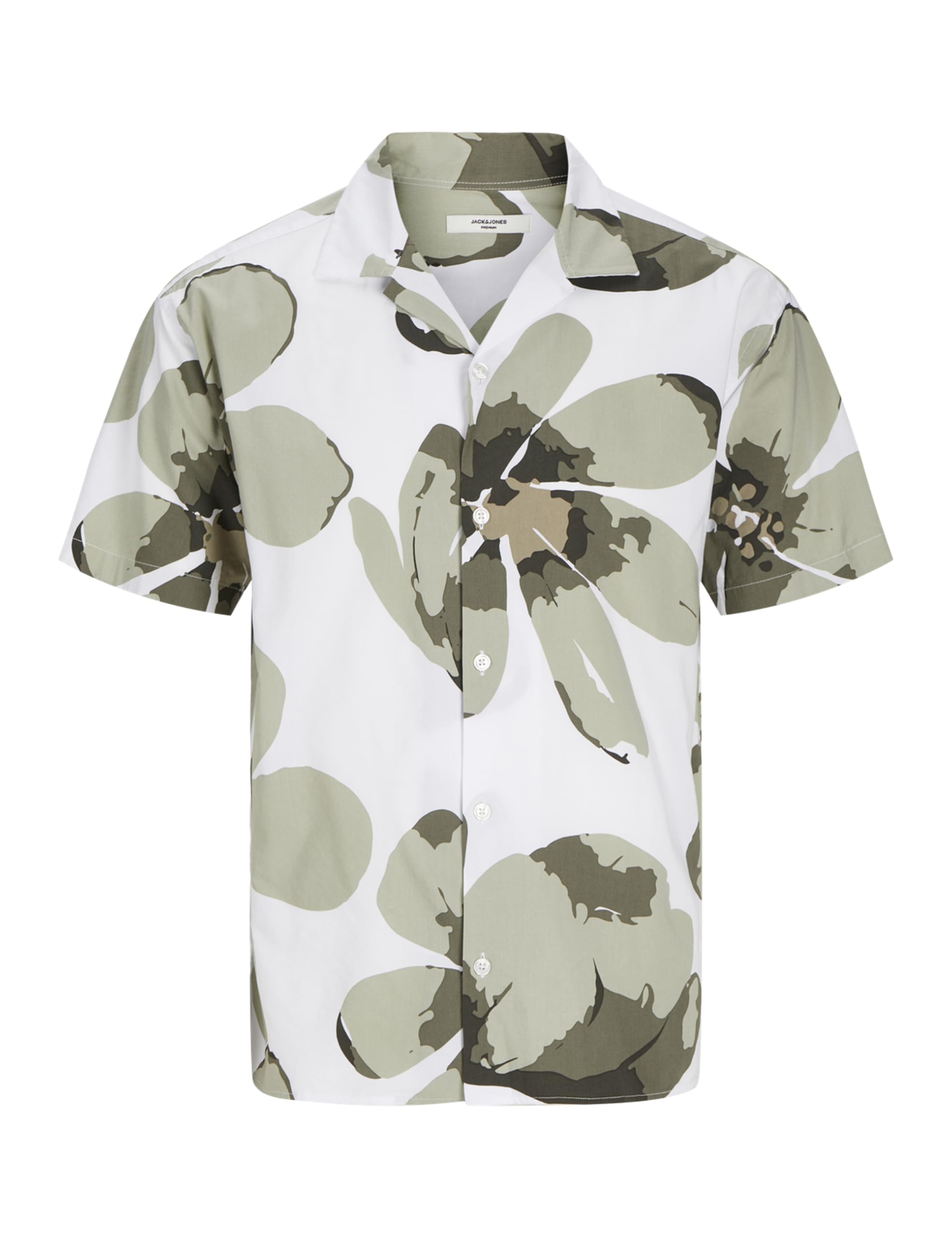 JACK & JONES Herren Jprblapalma Resort Shirt S/S Sn Freizeithemd 12252948 ,Overland Trek/Fit:relaxed Fit ,S