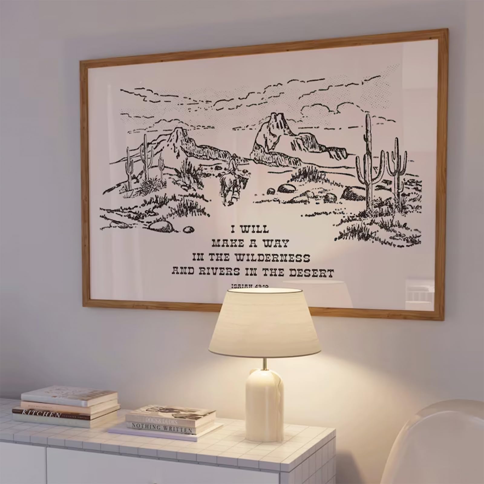 Amazon.co.jp: キリスト教西部壁装飾アートワークセット 聖書の一節