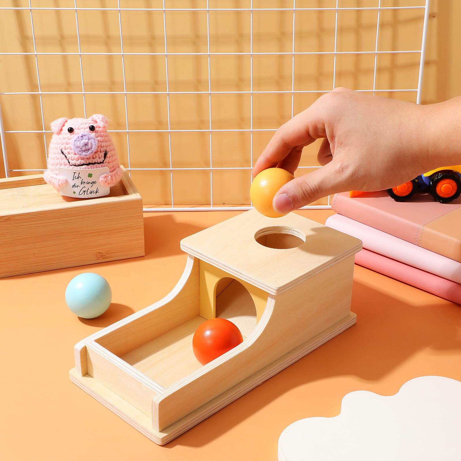 Juguete Educativo de Caja para Monedas de Material Sintético para Niños, Desarrolla Habilidades Motoras y Concentración Interacción Familiar