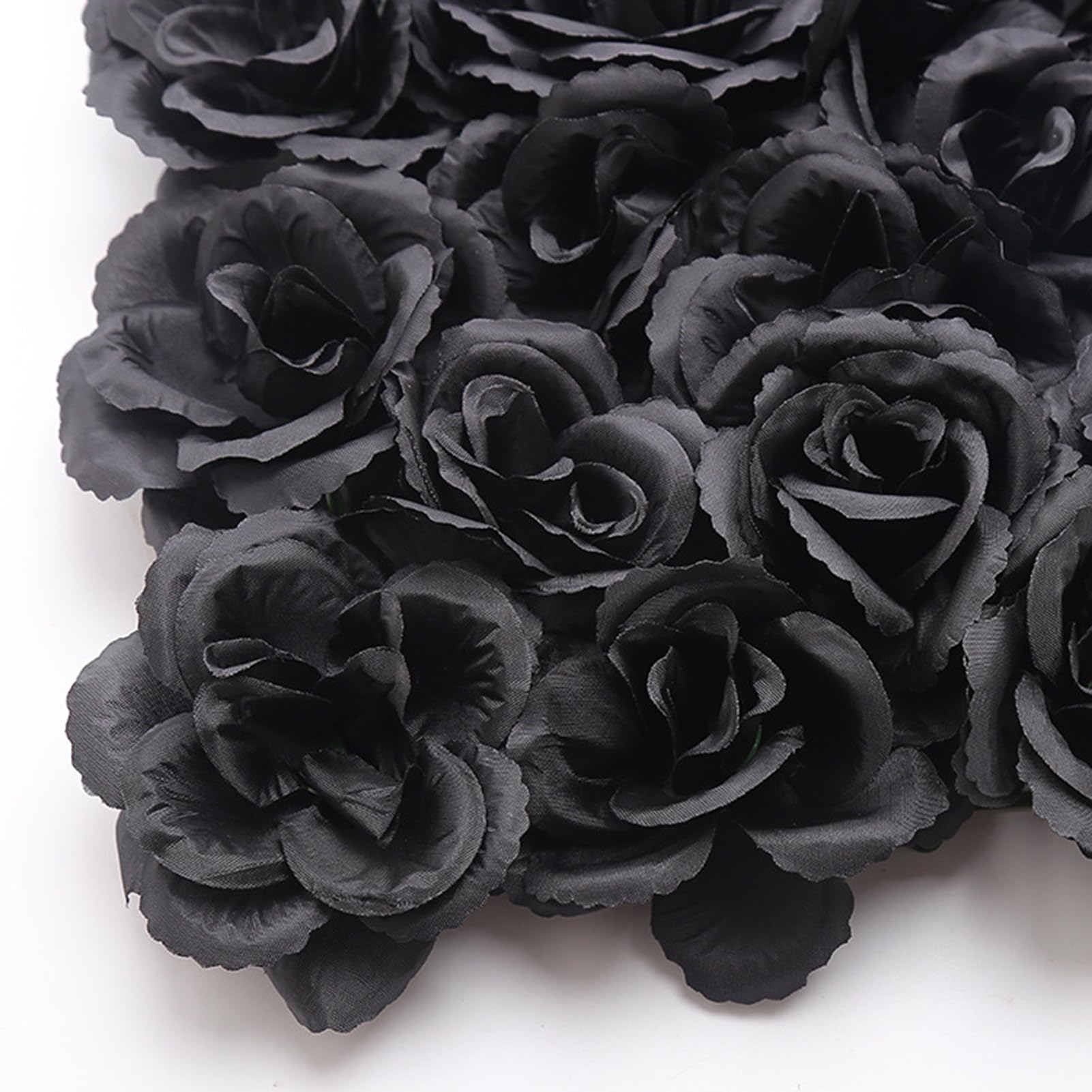 Amazon｜造花 壁背景 パネル 黒いバラ フラワーパネル 25x25cm 造花