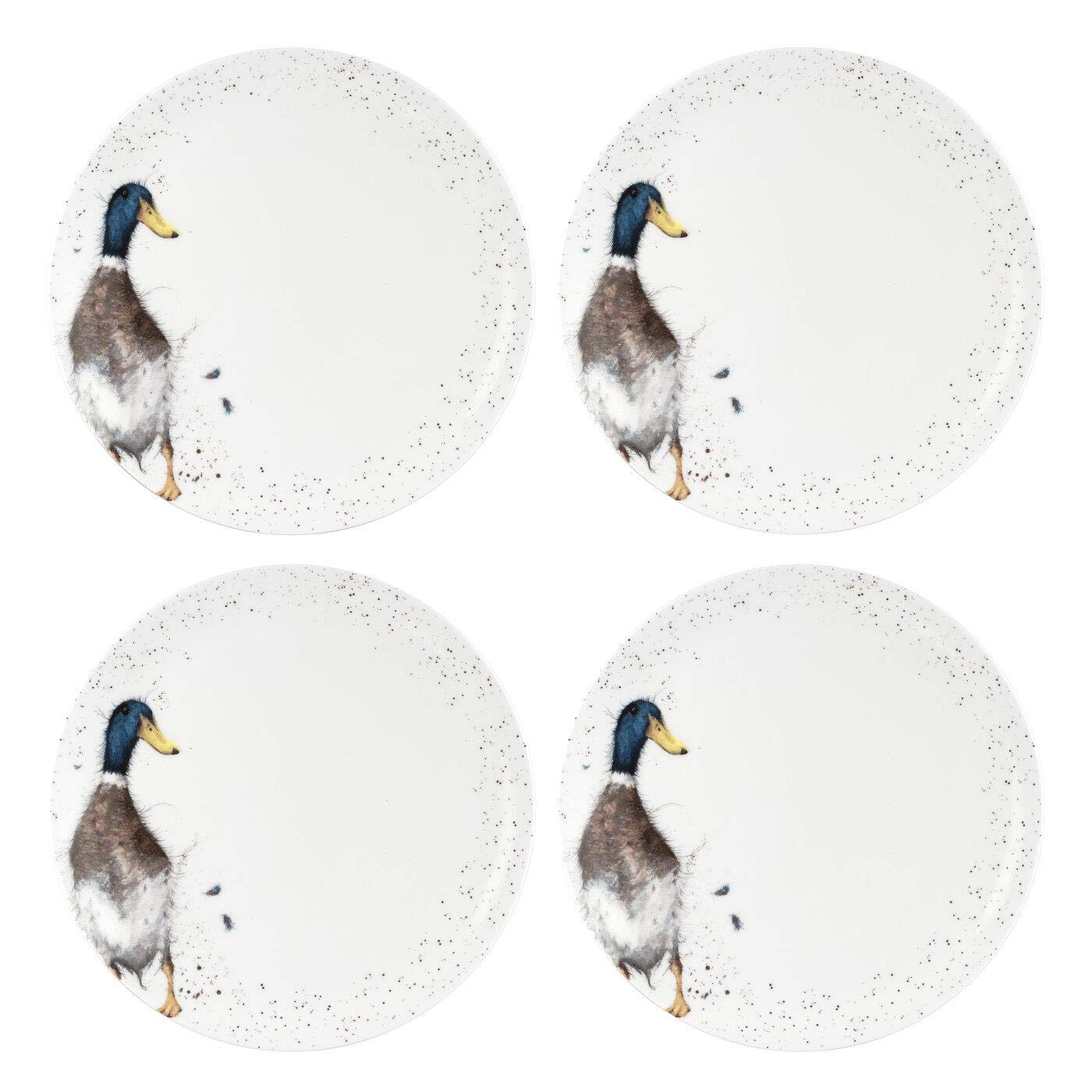 Royal Worcester Wrendale Designs Coupe Plate (Duck), Set of 4