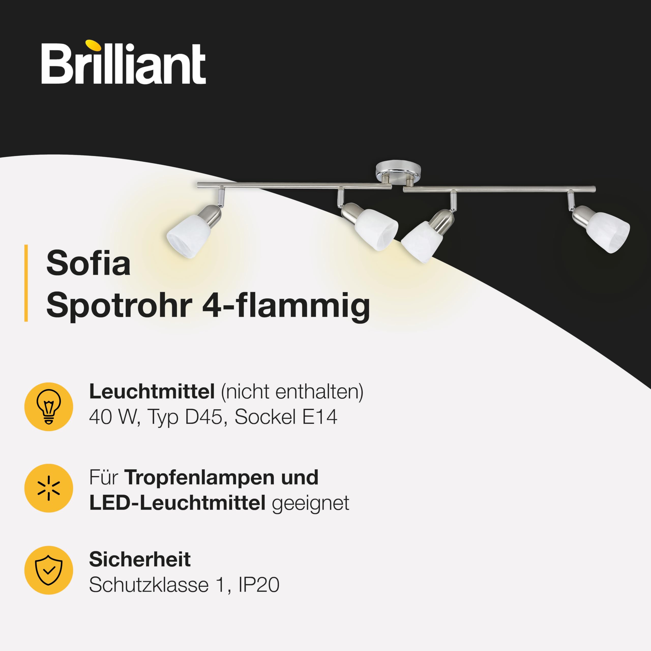 Brilliant 55331/77 - Producto de iluminación de techo de interior