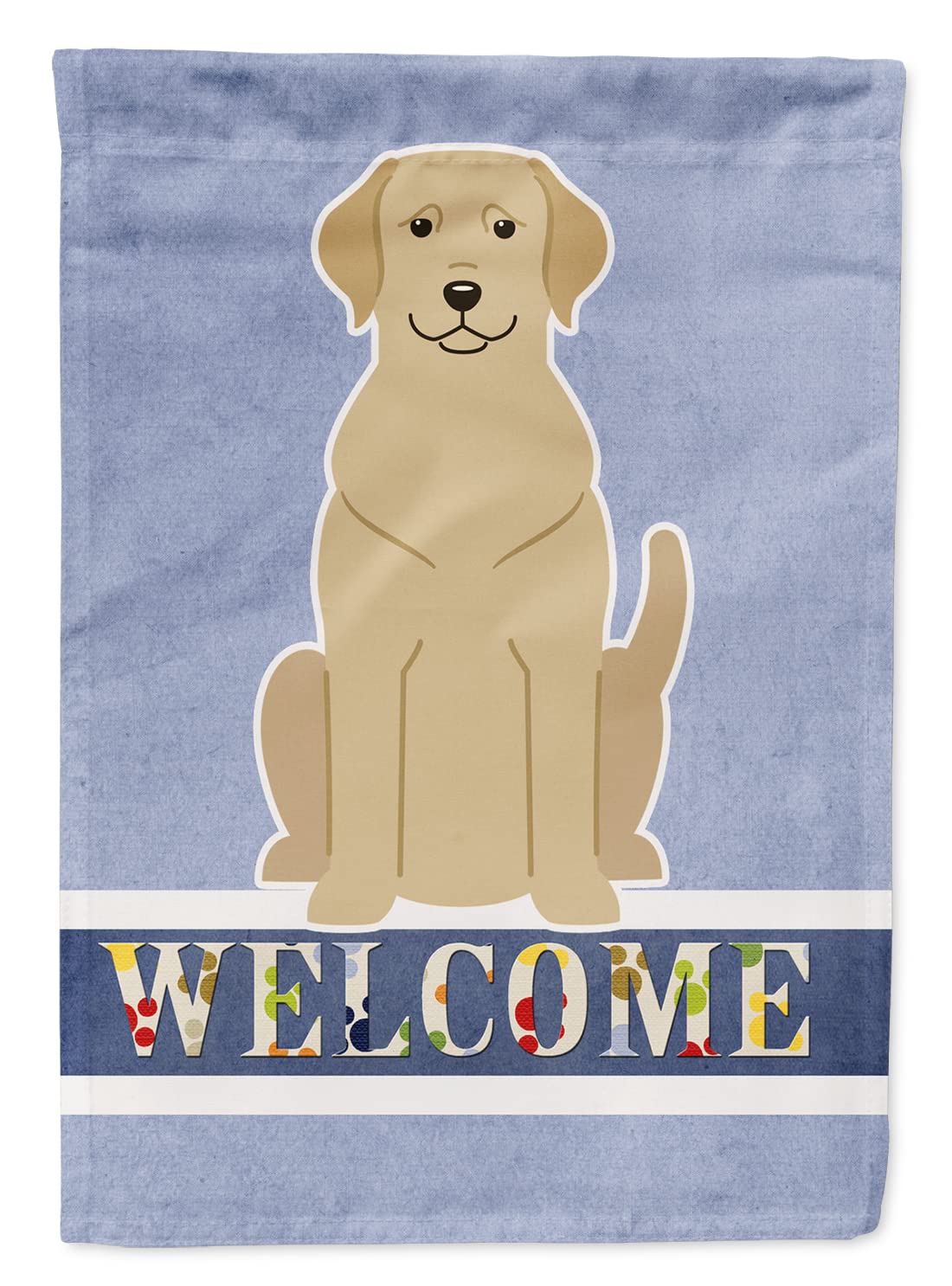 Drapeau Labrador jaune en toile haut de gamme de grand format multicolore