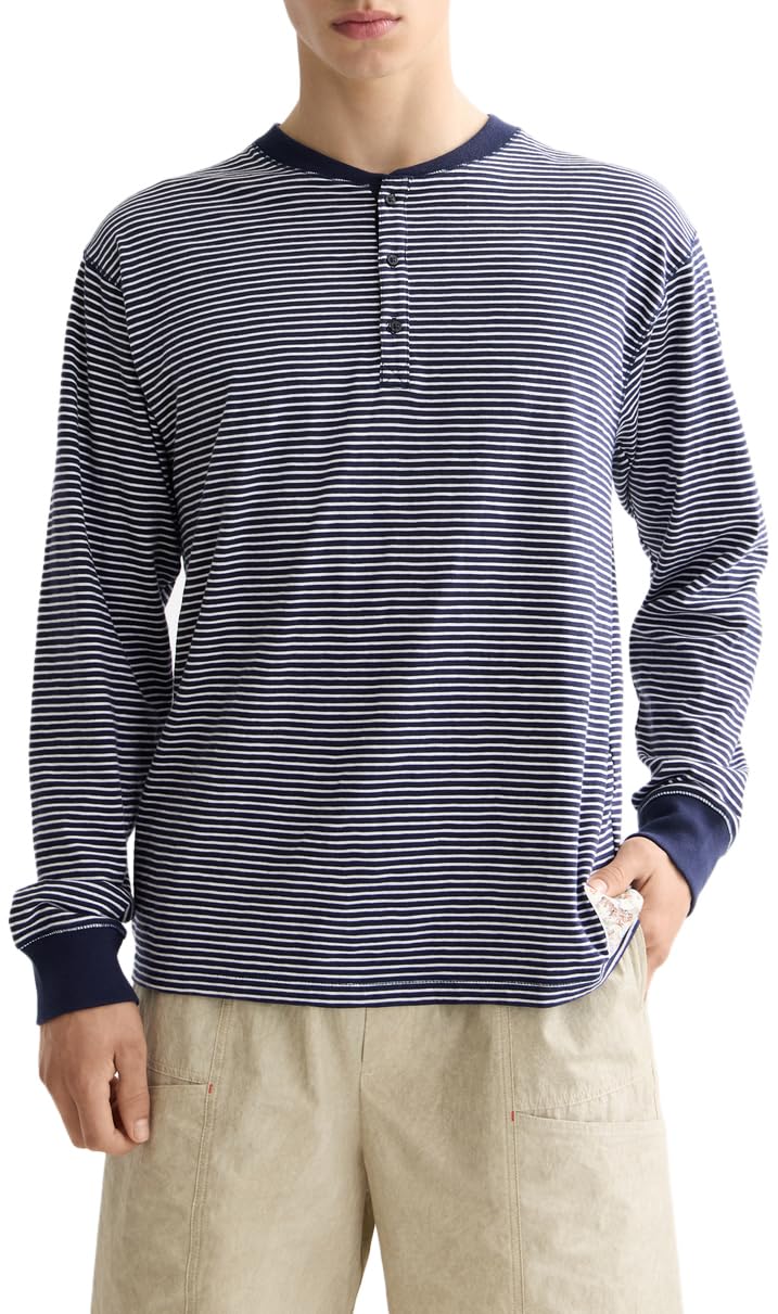 Scotch & Soda Relaxed Fit Striped Henley