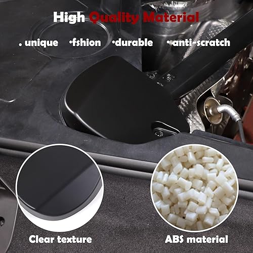 Miniatura 5 de Cubiertas de Torre de Puntal Trasero Compatibles con Chevrolet Corvette C8 2020-2023, Panel de Cubierta de Protección contra Impactos de Plástico