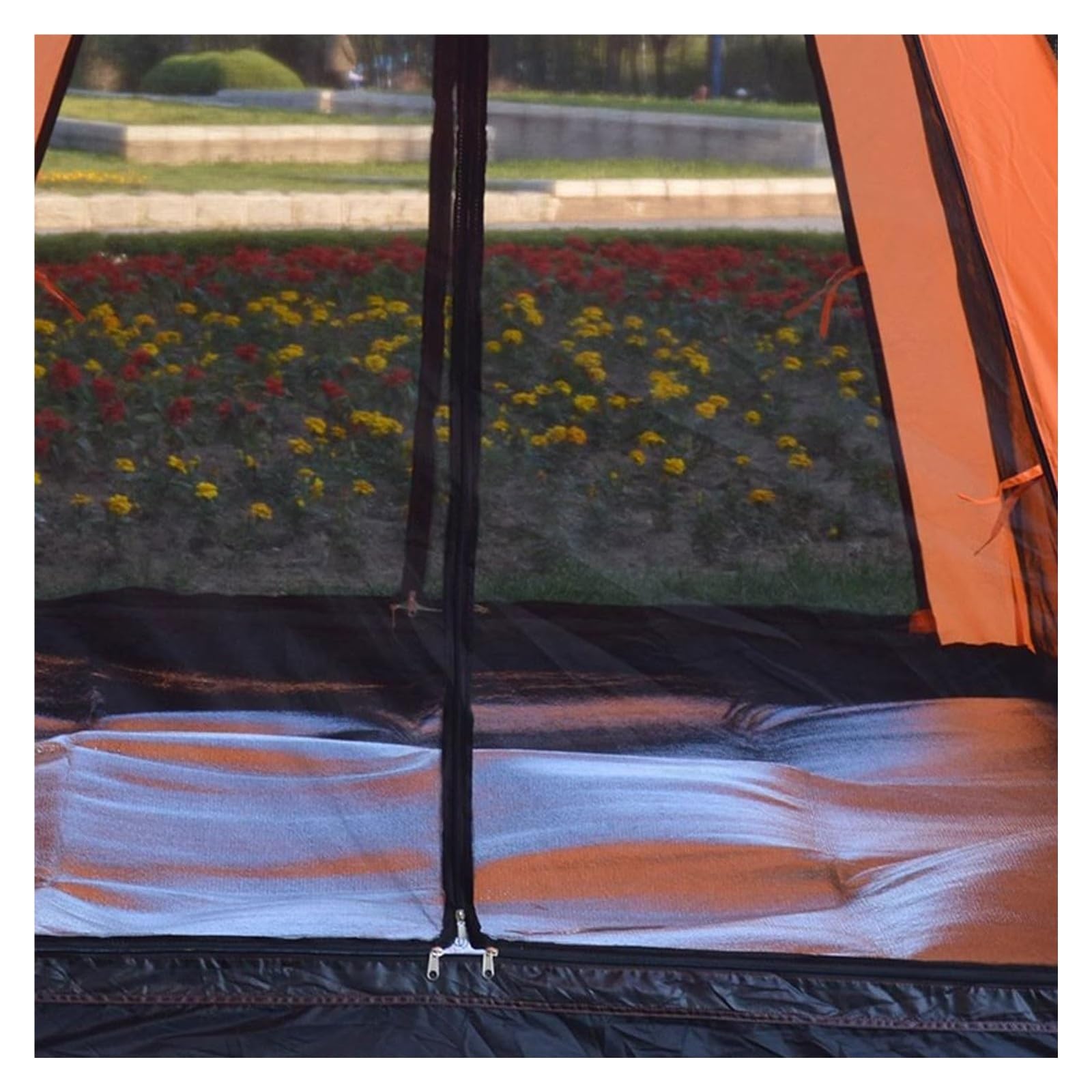 Isomatte, 9 mm dicke isolierte Schaumstoffmatte, doppelseitig feuchtigkeitsbeständig, faltbar und tragbar für Camping und Outdoor