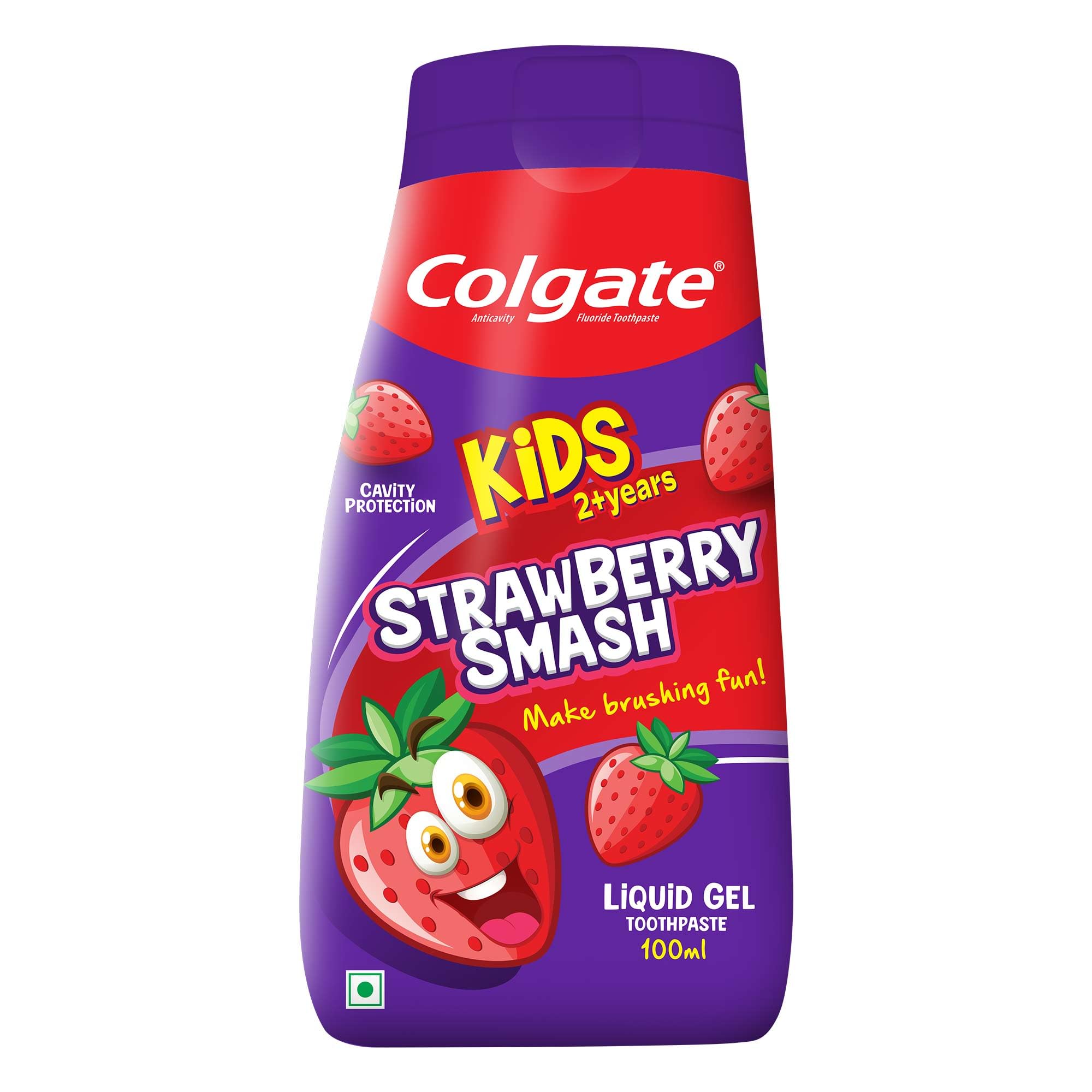 Colgate Kids Fun Squeeze Toothpaste, Yummy Strawberry Flavour, For 3-6 Years, Easy Grip, 100ml-image-33