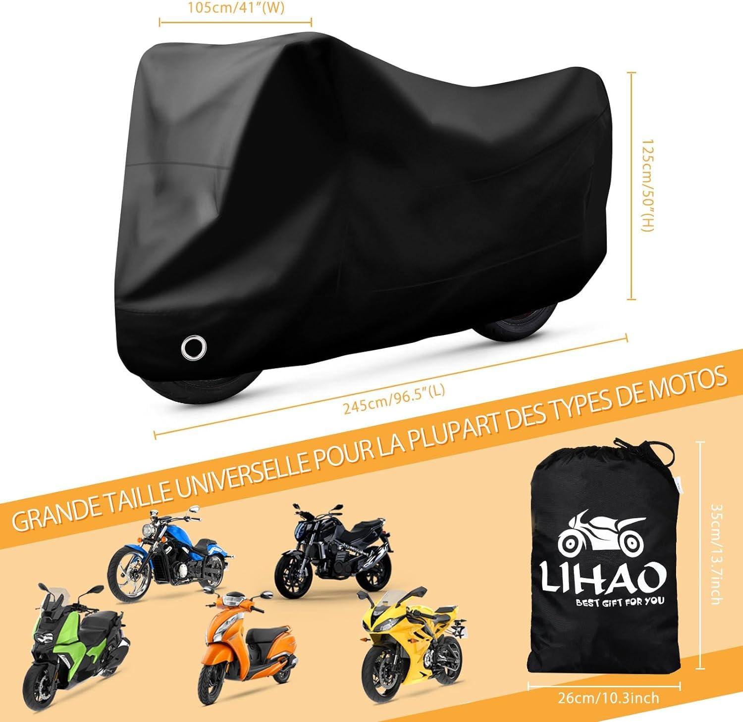 LIHAO Telo Moto 300D- XXL