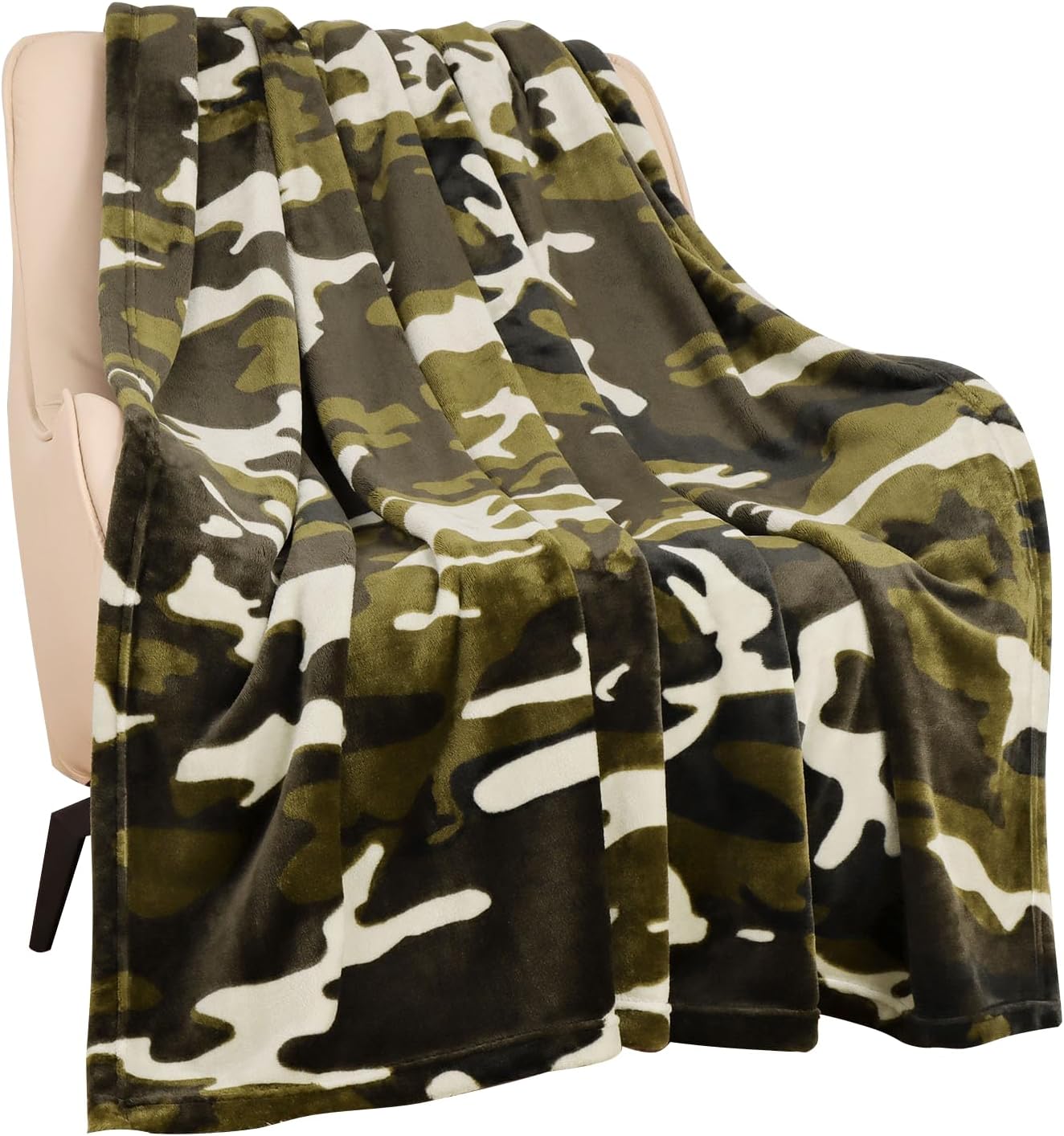 HommomH Camo Blanket Hunting Army Camo Throw Blanket Veteran Gifts