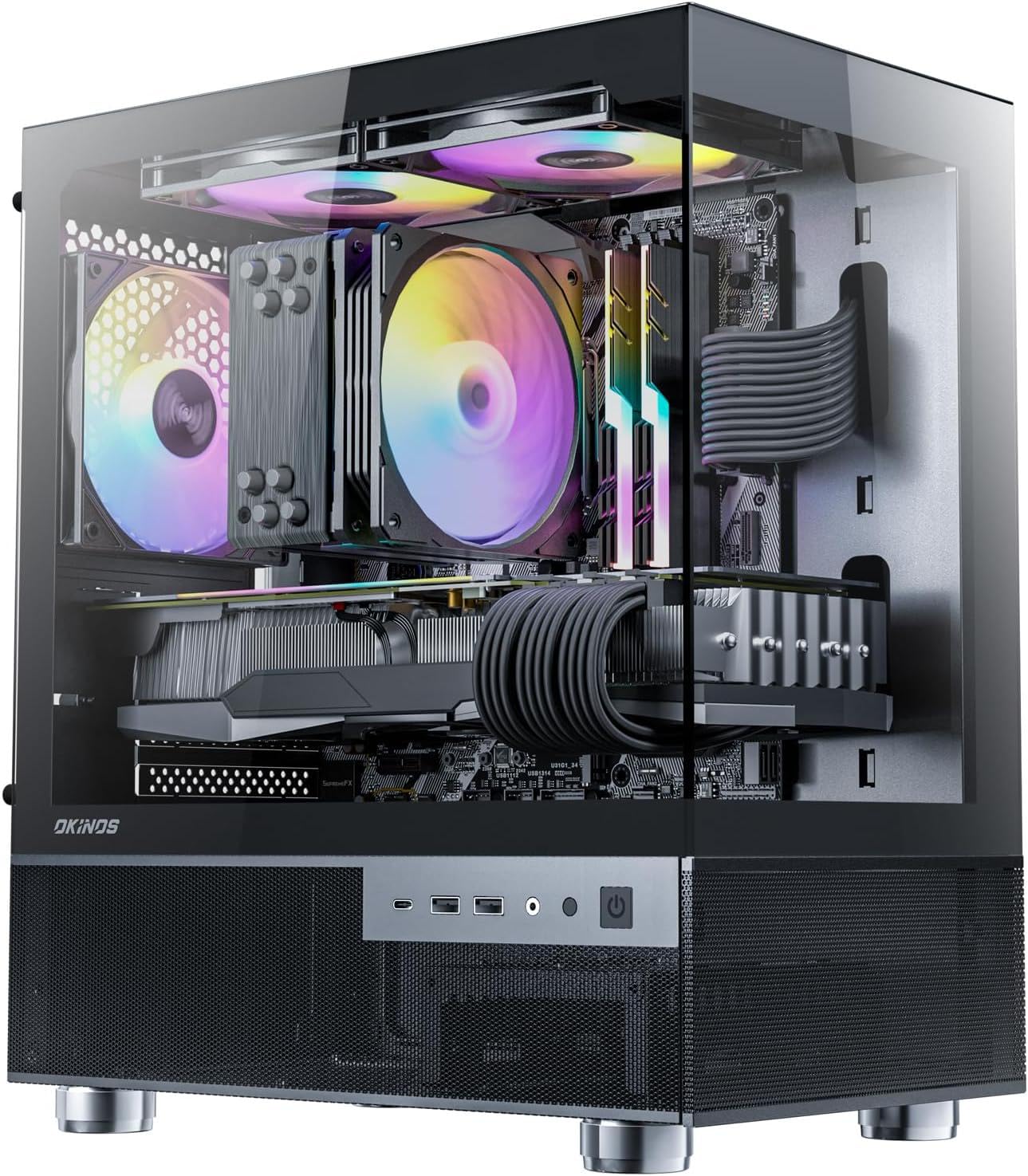 Amazon.com: Gaming PC - RYZEN 5500 3.6GHz, RTX 3060 12GB, 32GB RAM