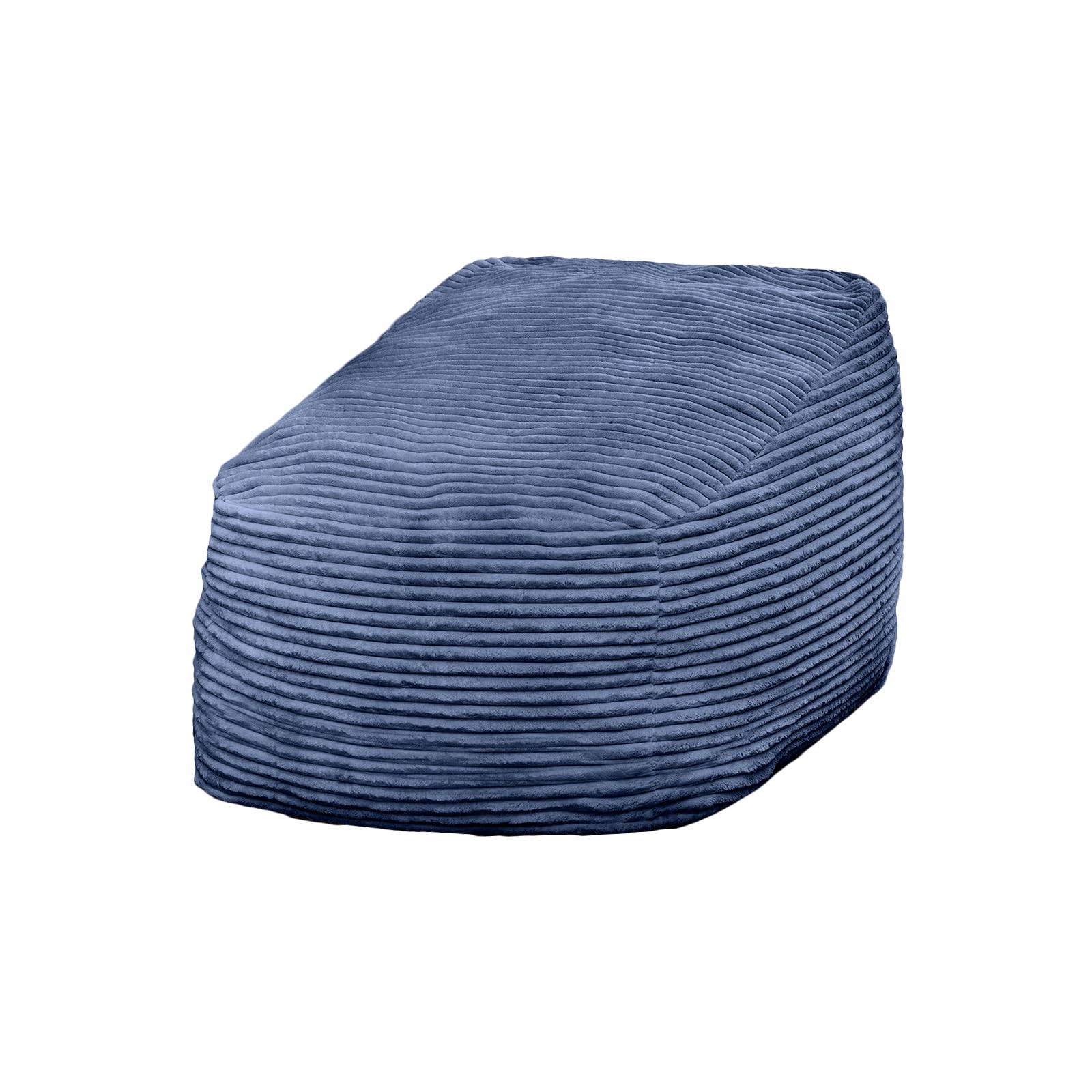 COCONINO WJ Bean Bag Chair, Large Beanbag Chair, Big Beanbag Chair for Adults with Filler, Adult Bean Bag Chair with Filling for Living Room (Corduroy Fabric in Blue, 47.2