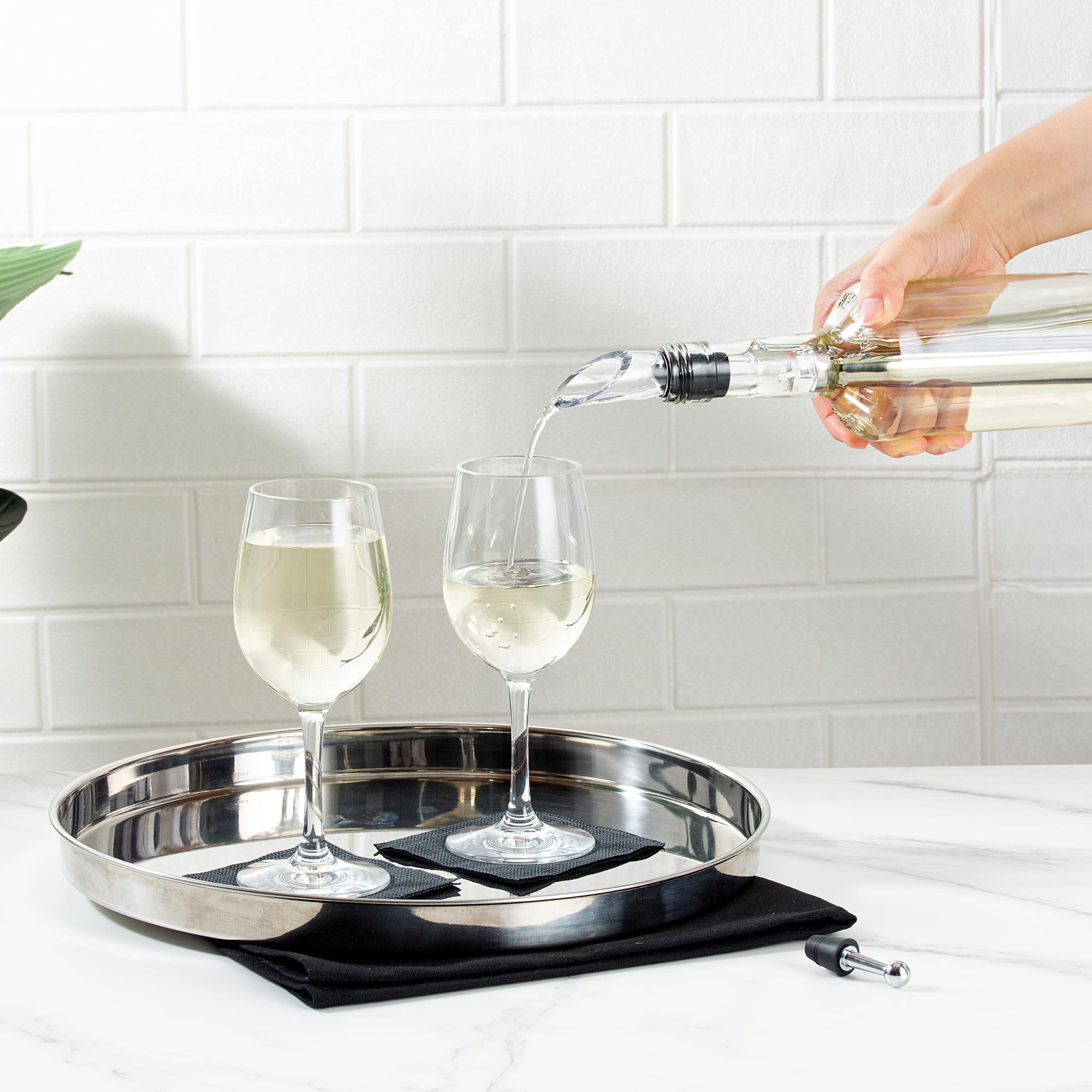 Stainless Steel Wine Chilling Rod - Aerator & Pourer -5
