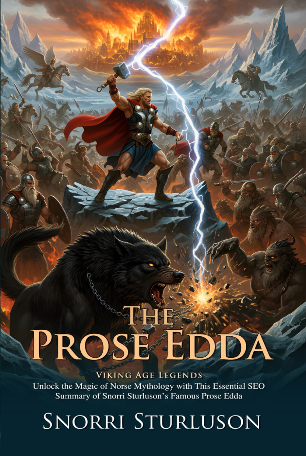 The Prose Edda: Norse Mythology Tales of Odin Thor and Loki: Epic Tales of Viking Heroes - Illustrated with Biography and Commentary
