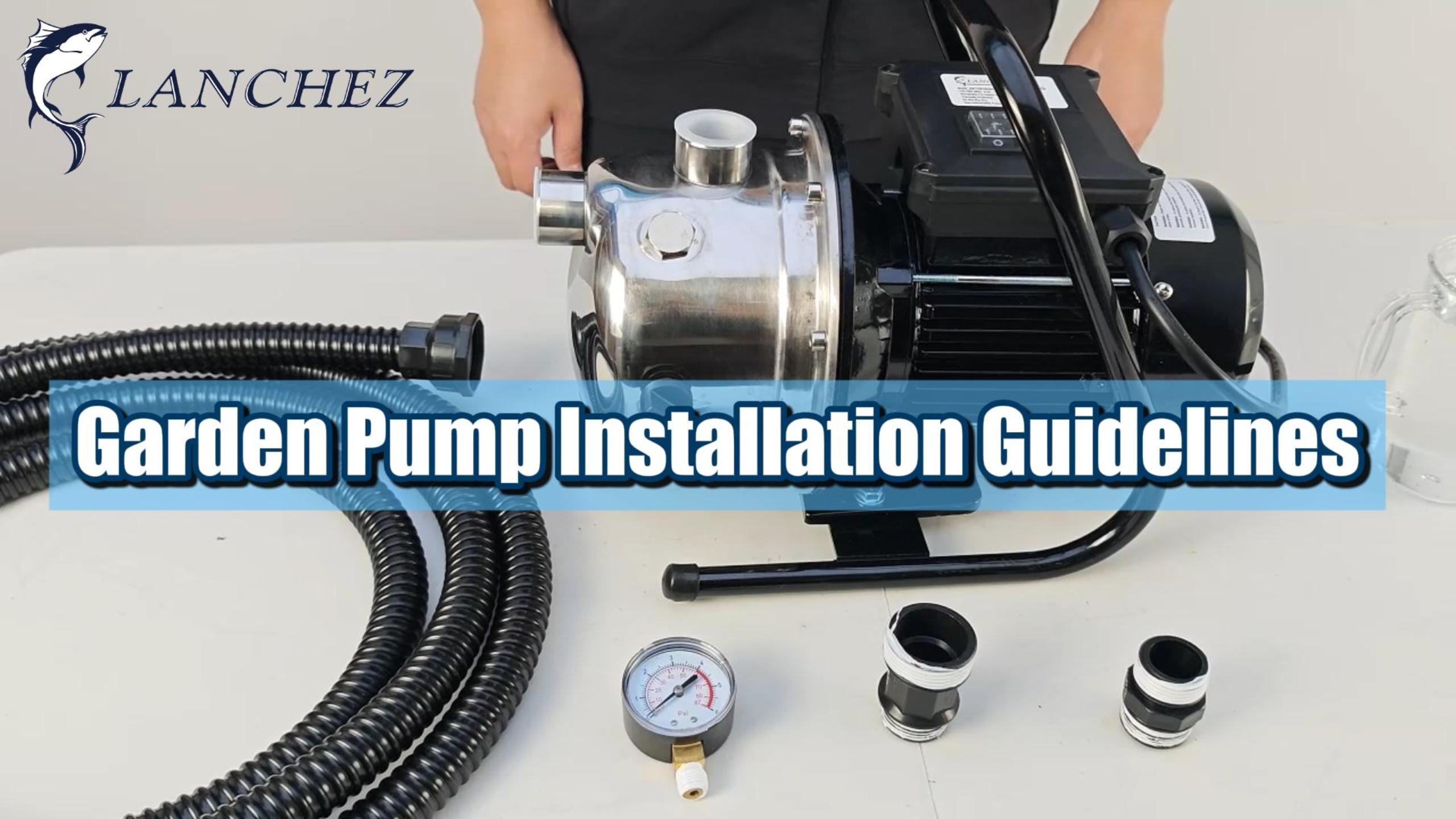 LANCHEZ 1.2 HP Portable Shallow Well Garden Pump, 2100 GPH