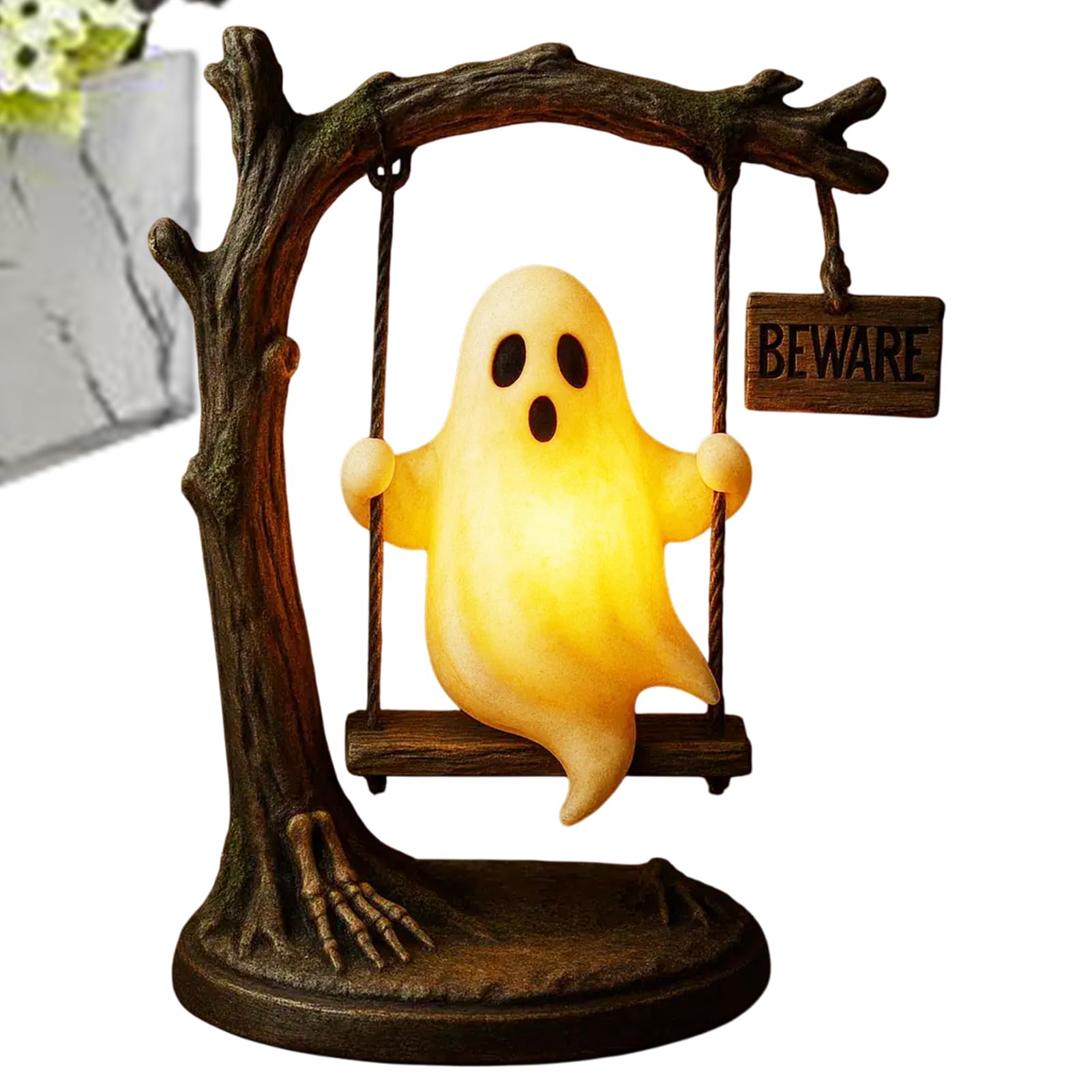 Décoration lumineuse extérieure fantôme pour animer un jardin sans vie