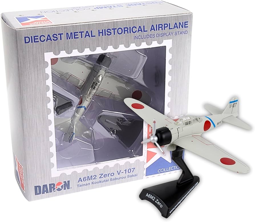 Amazon.com: Daron Postage Stamp A6M2 Zero 1/97 V-107 WH