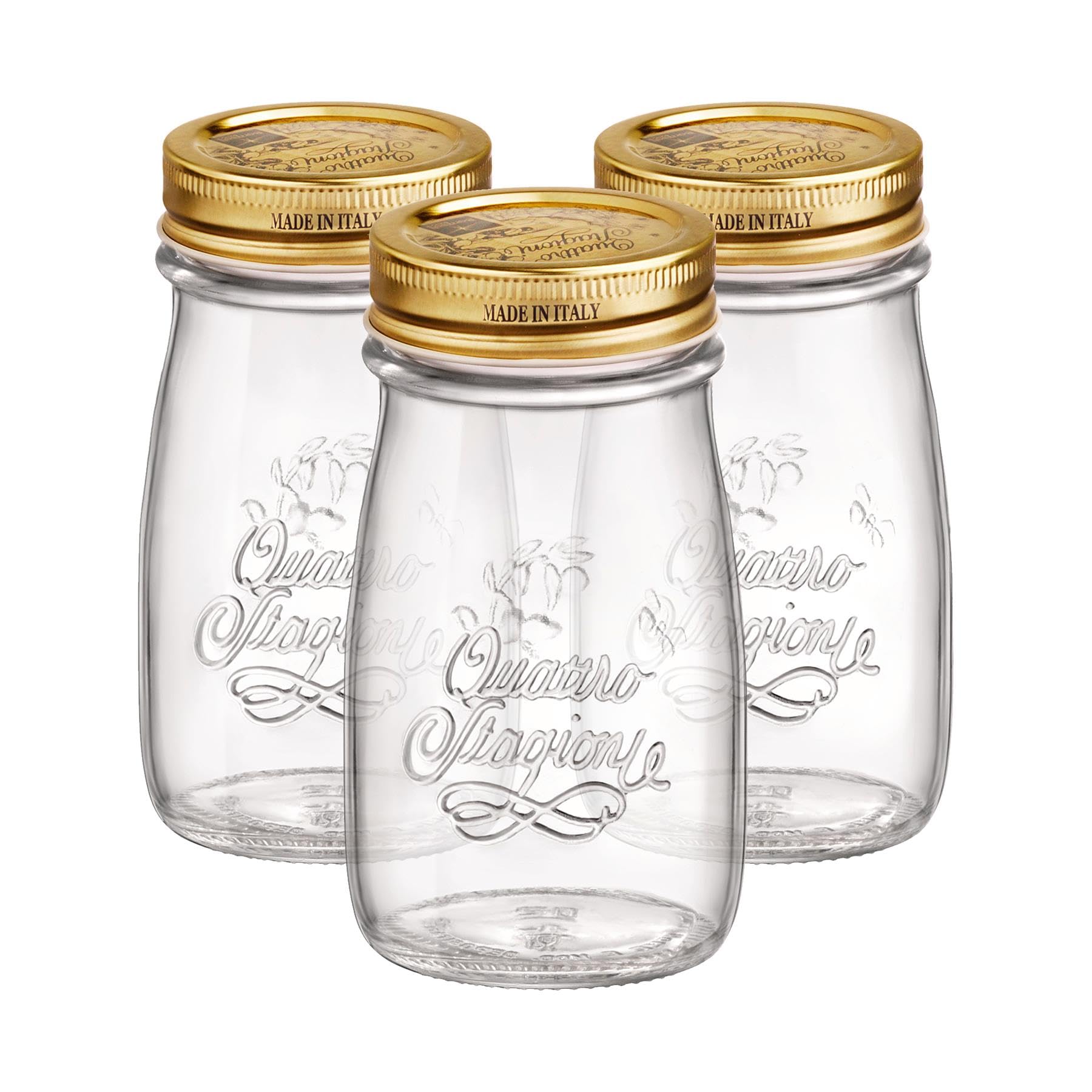 Bormioli Rocco Quattro Stagioni 200ml Glass Bottles - Clear - Pack of 3