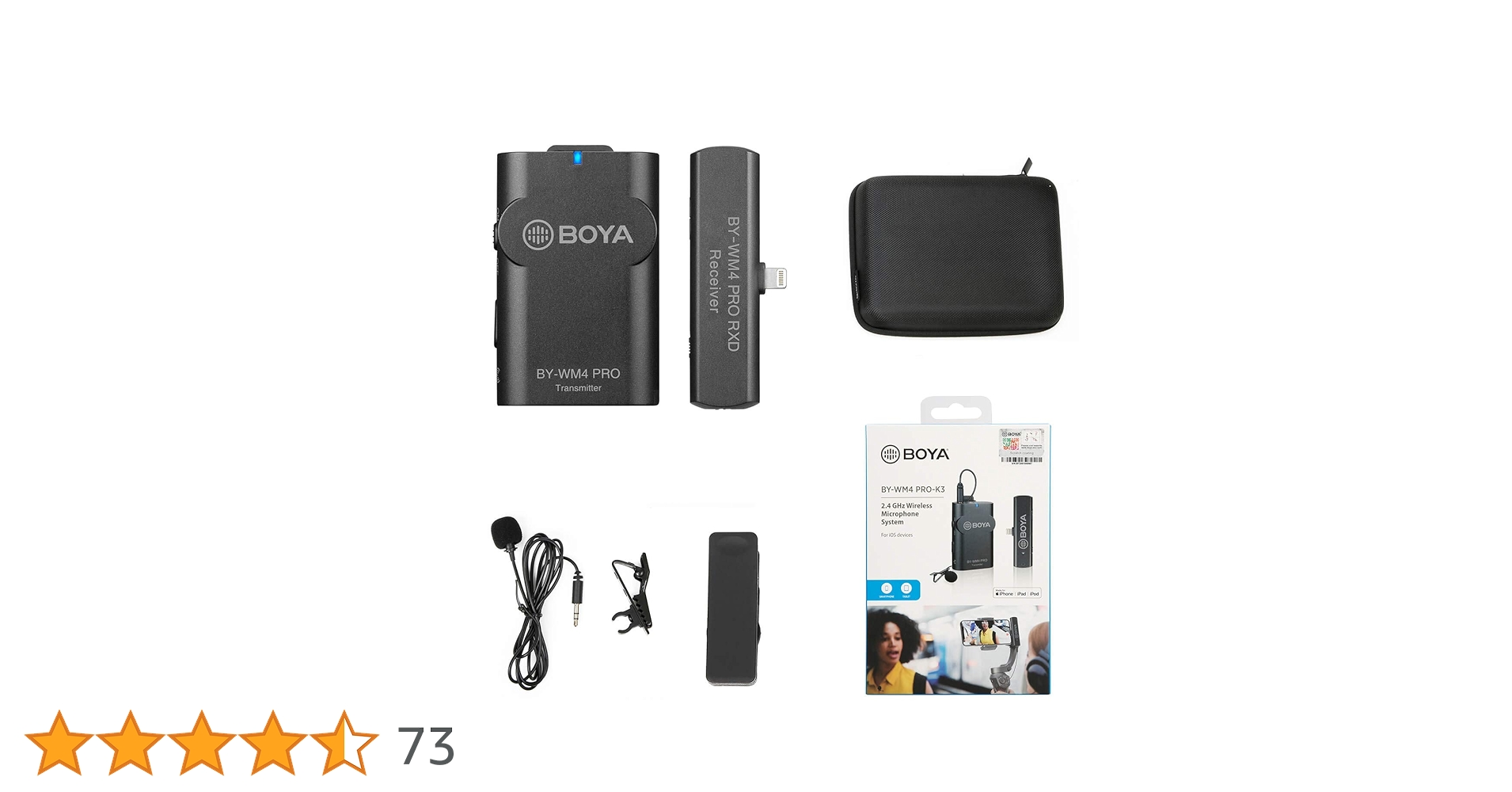 (未使用･未開封品)BOYA BY-WM4 PRO K3-2.4GHzワイヤレスピンマイクシステム ステレオ/モノラルモード切替 カメラマイク 内蔵マイク/外部マイク Amazon | 【技適マーク認証】BOYA BY-WM4 PRO K3-2.4GHz