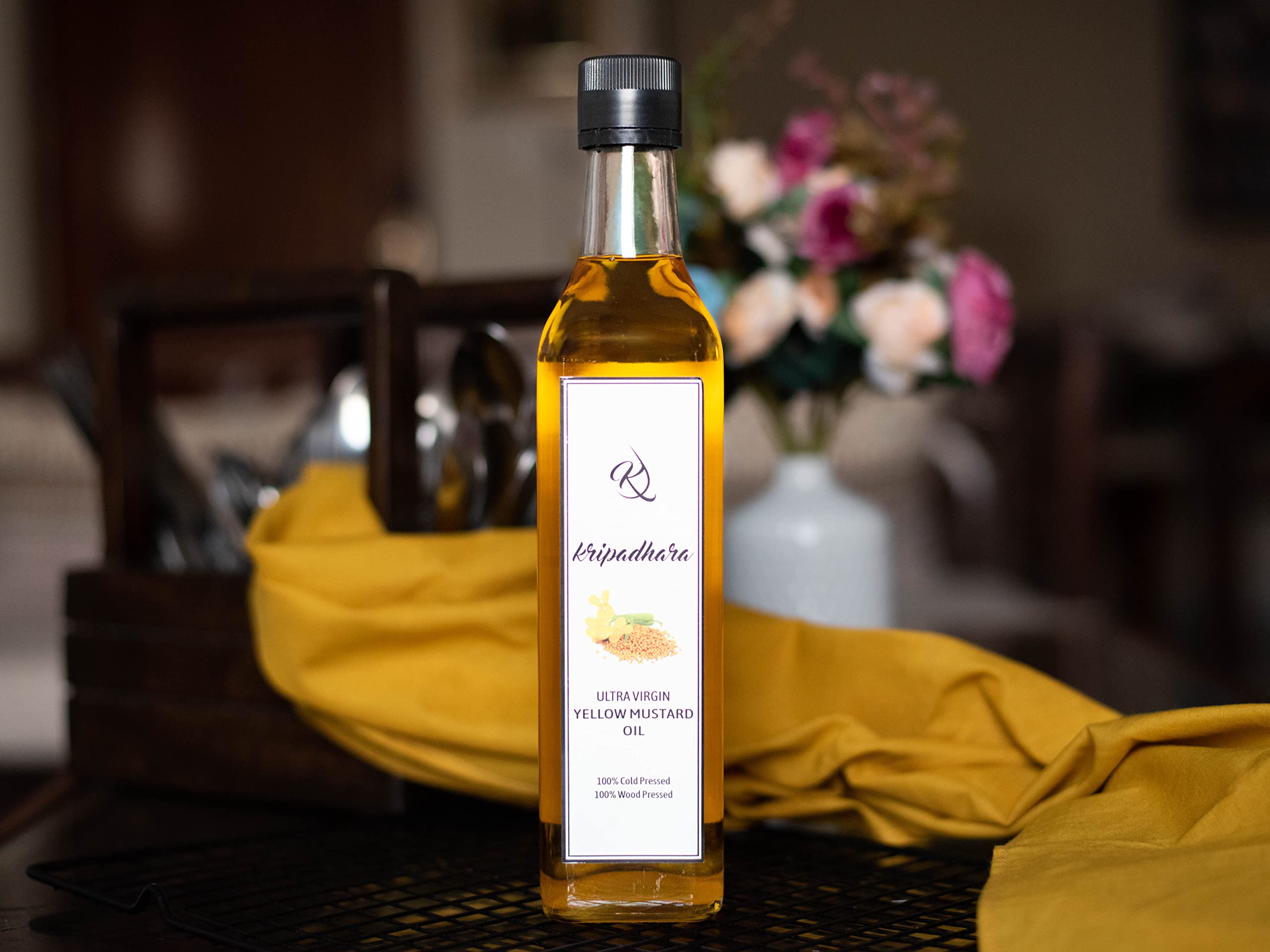 Kripadhara Ultra Virgin Yellow Mustard oil - 500 milli litre I Healthy Digestible Oil I Rich in Omega-3 I No GMO Seeds I 100% Wood Pressed & Cold Pressed I Ideal for weight management I Unblended I Unrefined (B0B1B3LWZ5) Amazon Price History, Amazon Price Tracker