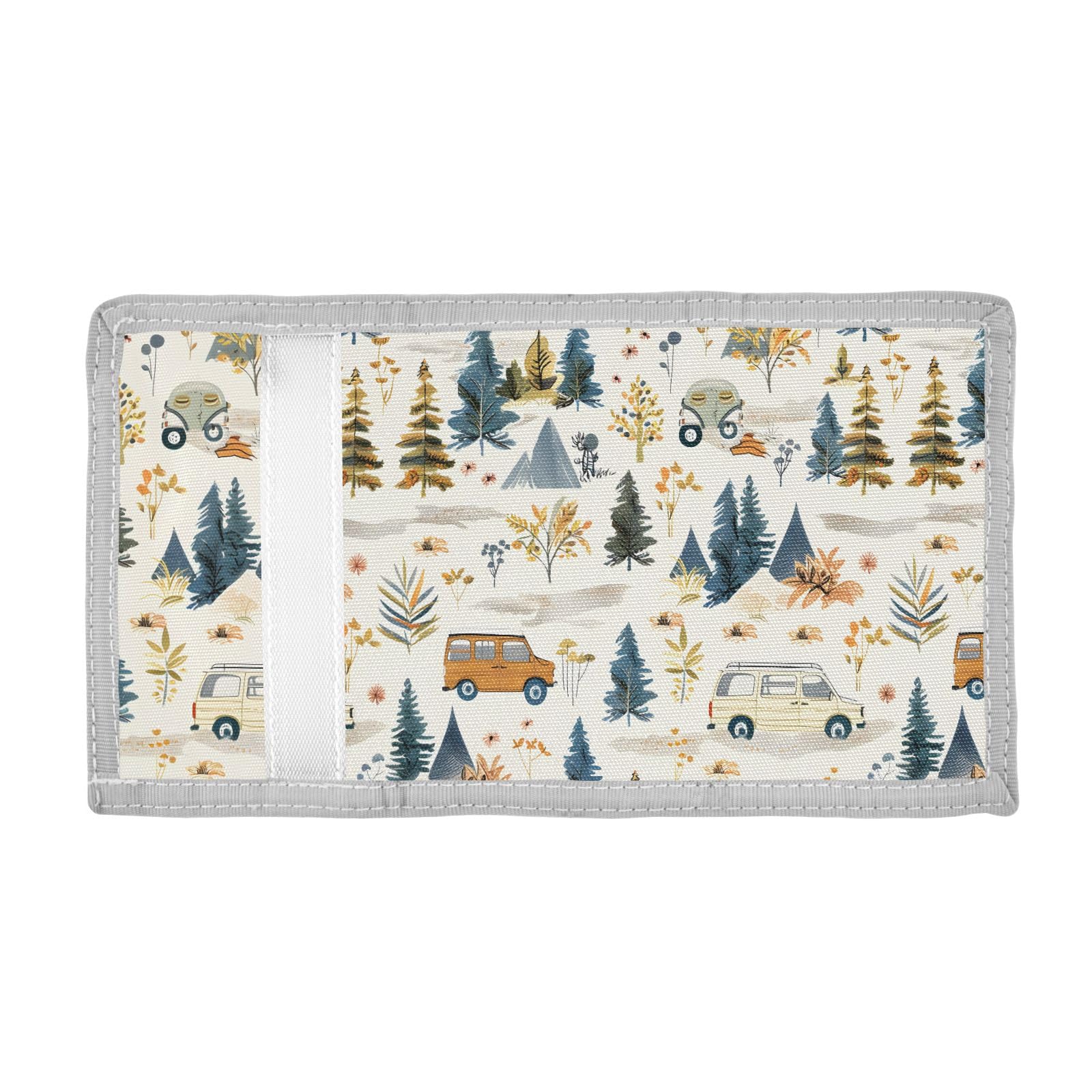 ALAZA Kids Wallets for Boys Girls Toddler Trifold Wallet Children Small Car and Tree with Zipper Coin Pocket