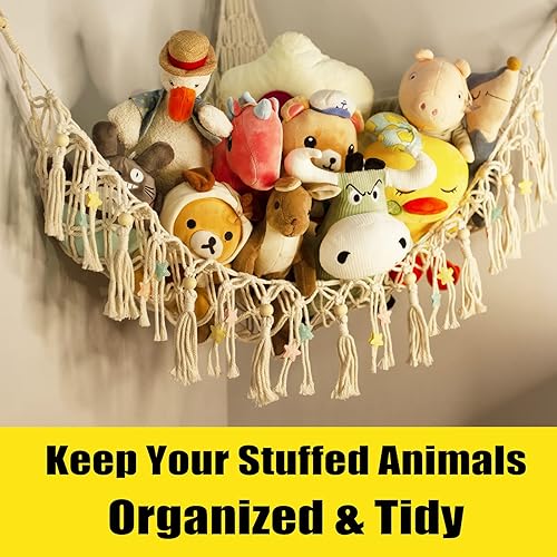 Miniatura 4 de Red o hamaca para animales de peluche, almacenamiento de hamaca colgante para animales de peluche