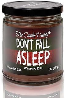 Don't Fall Asleep - Eerie Weeping Elm Scented Horror Movie Candle - Halloween 6 Oz Jar Candle - 40 Hour Burn Time