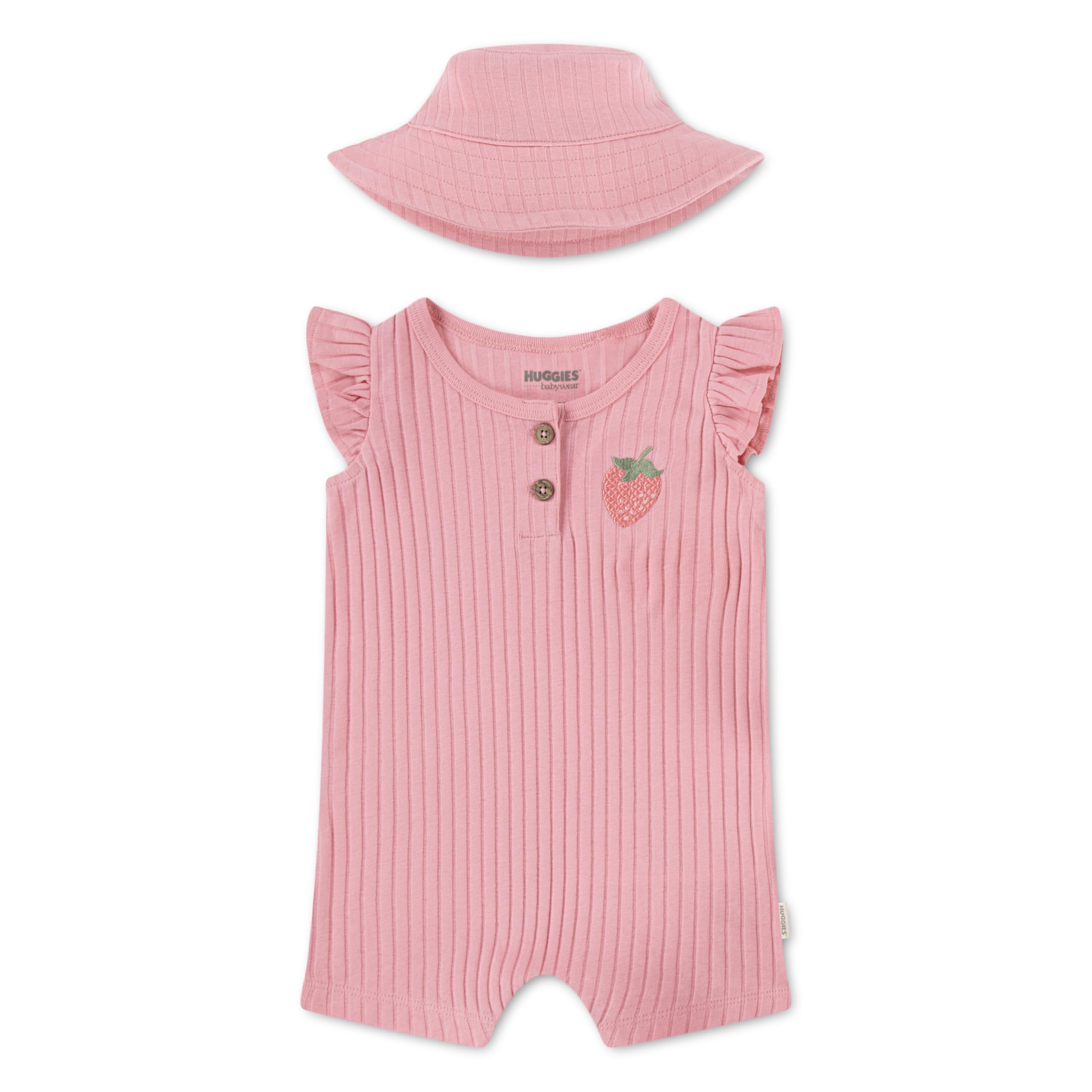 HUGGIES Baby - Mädchen Z3306 HUGGIES Strampler und Mütze (2er Pack)