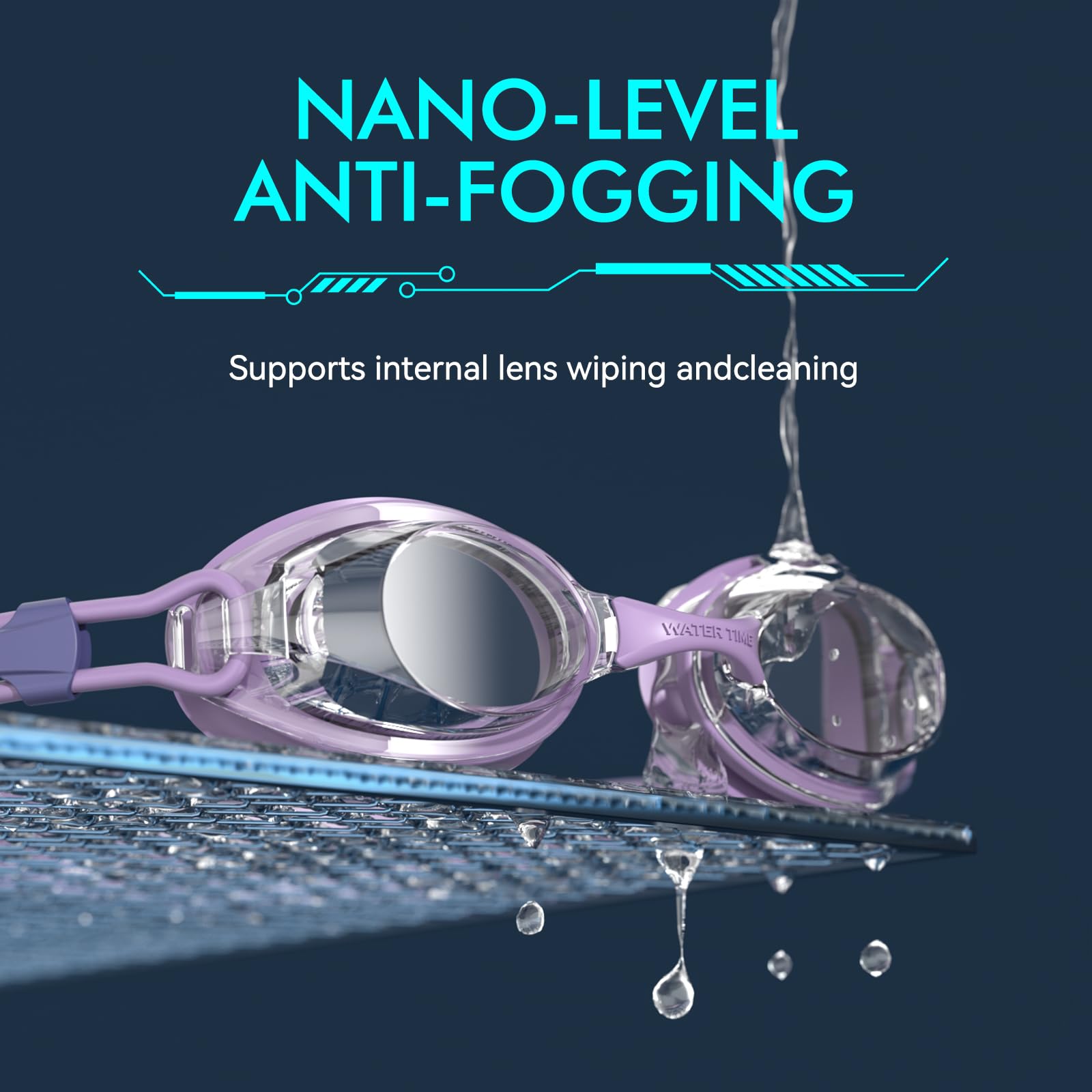 Unisex Swipe Swimming Goggles for Men & Women Anti-Fog,UV Technology Dual Strap No Leakage swim goggles