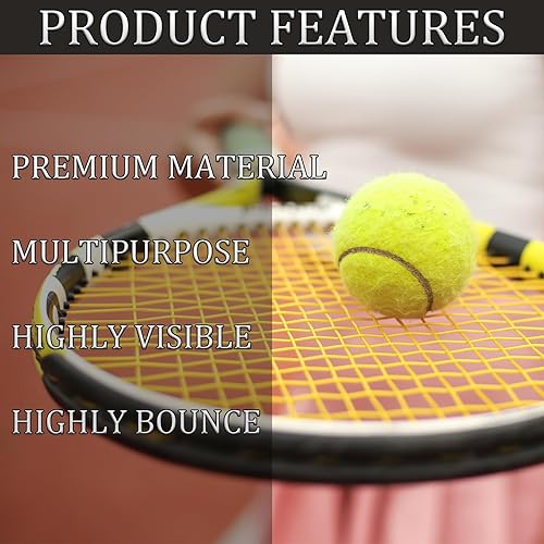 Miniatura 5 de Swingers Paquete de 20 Pelotas de Tenis, Pelotas de Ejercicio de Entrenamiento para Perros Mascotas, Pelotas de Tenis de Práctica de Alta