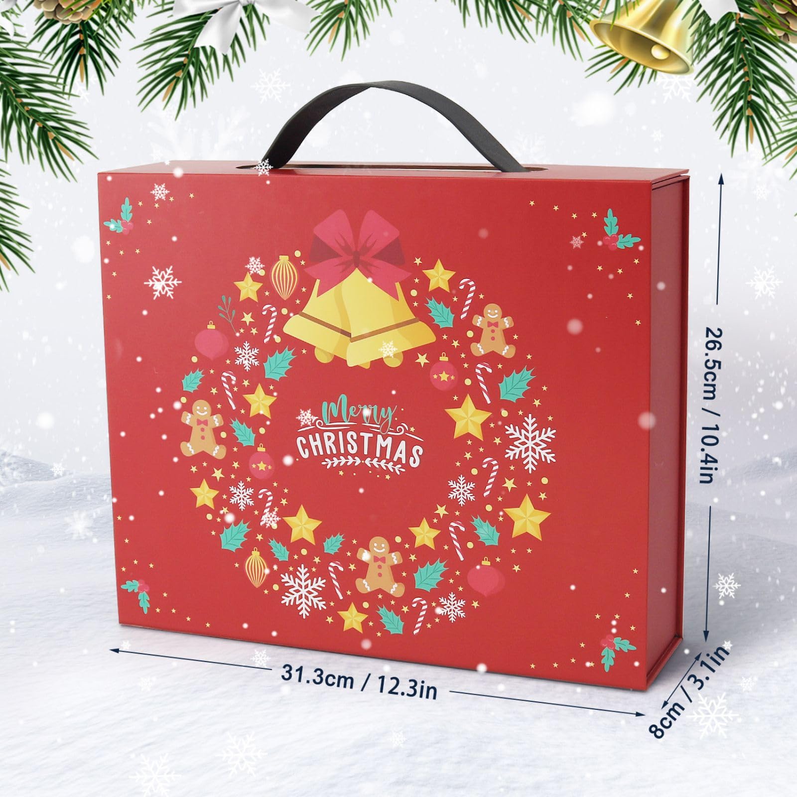 CustmArti Set di calendario dell'Avvento fai da te per bambini, con 24 scomparti, con brillantini e cristalli, decorazione per le vacanze, B