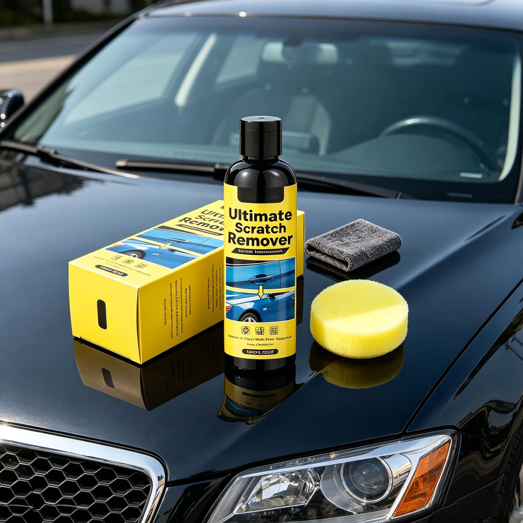 Nano polix Scratch Remover, Innovative Nano Cloth Technology Harmless to Cars, Remove Abrasions Swirl Marks,Nano polix Set for Cars, Quick Repair Scratches and Restore Shine (1 pc)