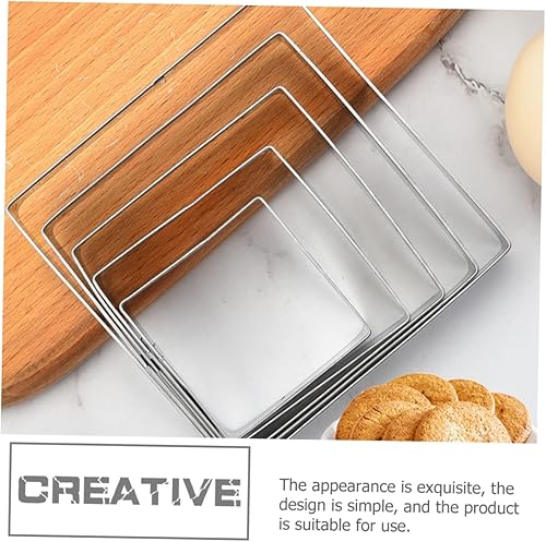 Miniatura 2 de NOLITOY Molde de galletas de acero inoxidable para hornear herramientas de masa para hornear cortador de repostería cortador de galletas de acero