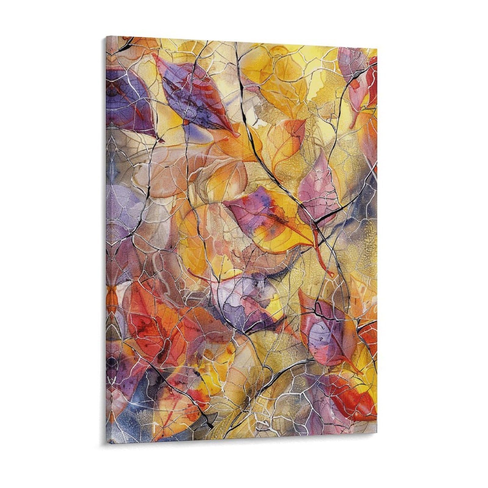 Flowers And Vines Canvas Wall Art for Bedroom 12x16inch Canvas Prints Artwork for Walls Modern Picture Artwork Painting for Living Room Aesthetic Wall Paintings for Bathroom Kitchen Office De