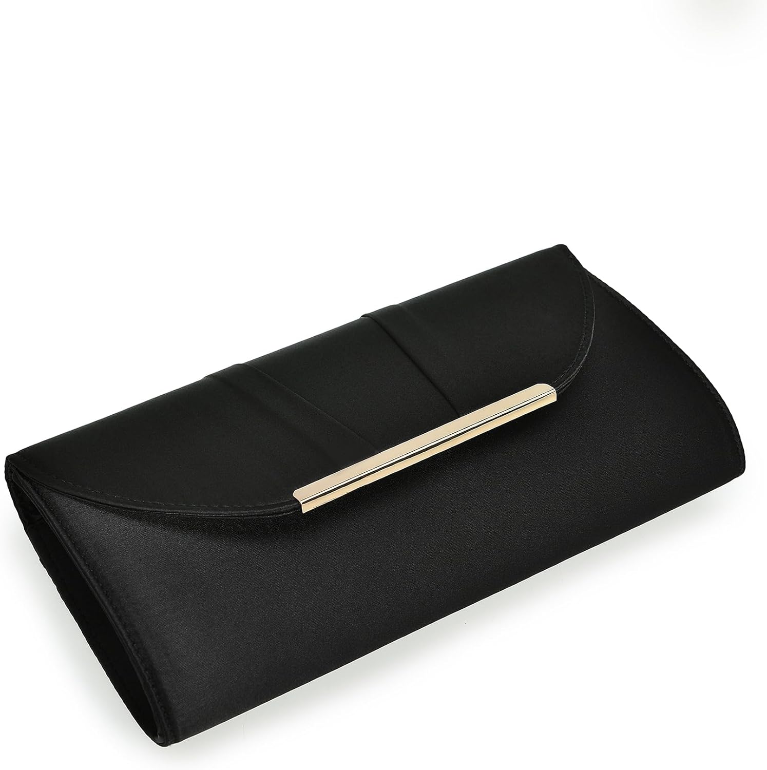 CHARMING TAILOR Elegant Pleated Satin Clutch for Women – Wedding Party Purse, Bridal Evening Bag for Black-Tie Events - Image 4