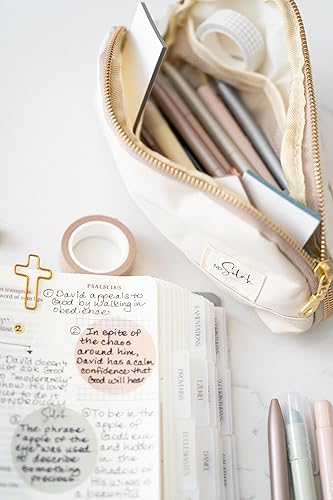 Miniatura 5 de Mr. Pen - Juego de diario bíblico (colección Selah), resaltadores y bolígrafos sin sangrado, marcadores de las Escrituras, cinta washi, pestañas de
