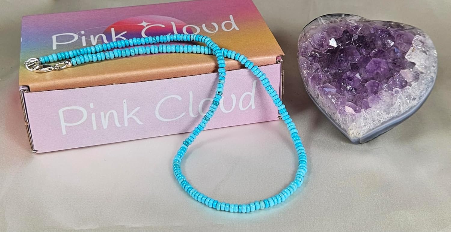 Dainty Natural Turquoise Beaded Choker